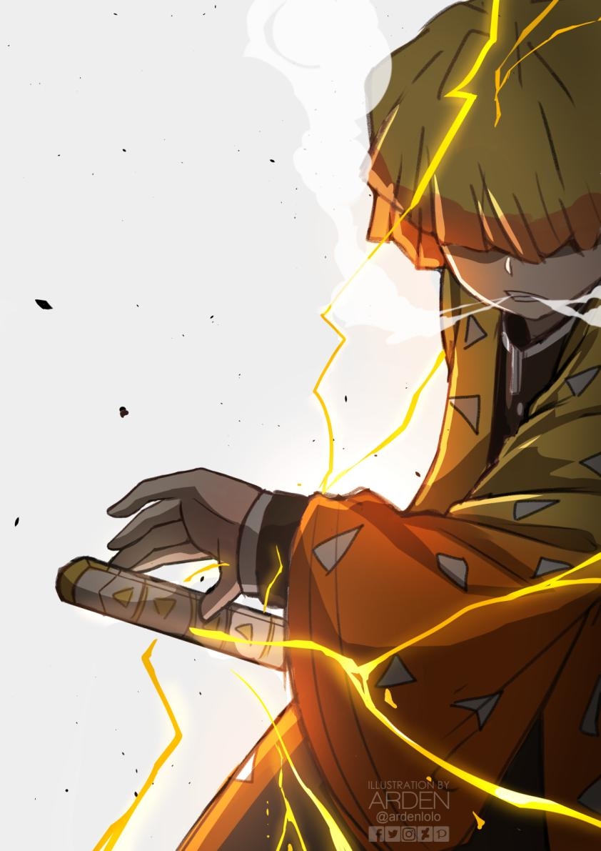 850x1200 Demon Slayer Zenitsu Wallpaper HD Phone, Phone