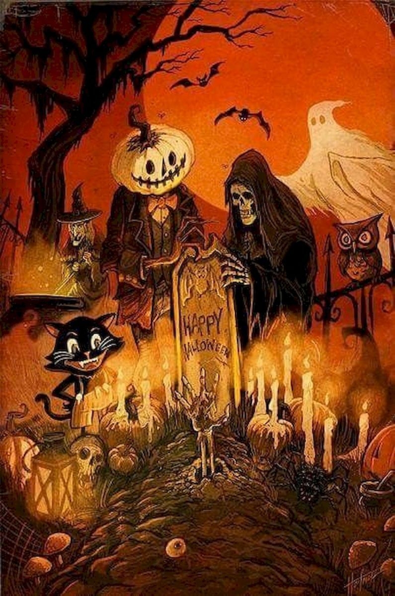 800x1200 halloween wallpaper halloween, Halloween wallpaper, Halloween shadow box, Phone