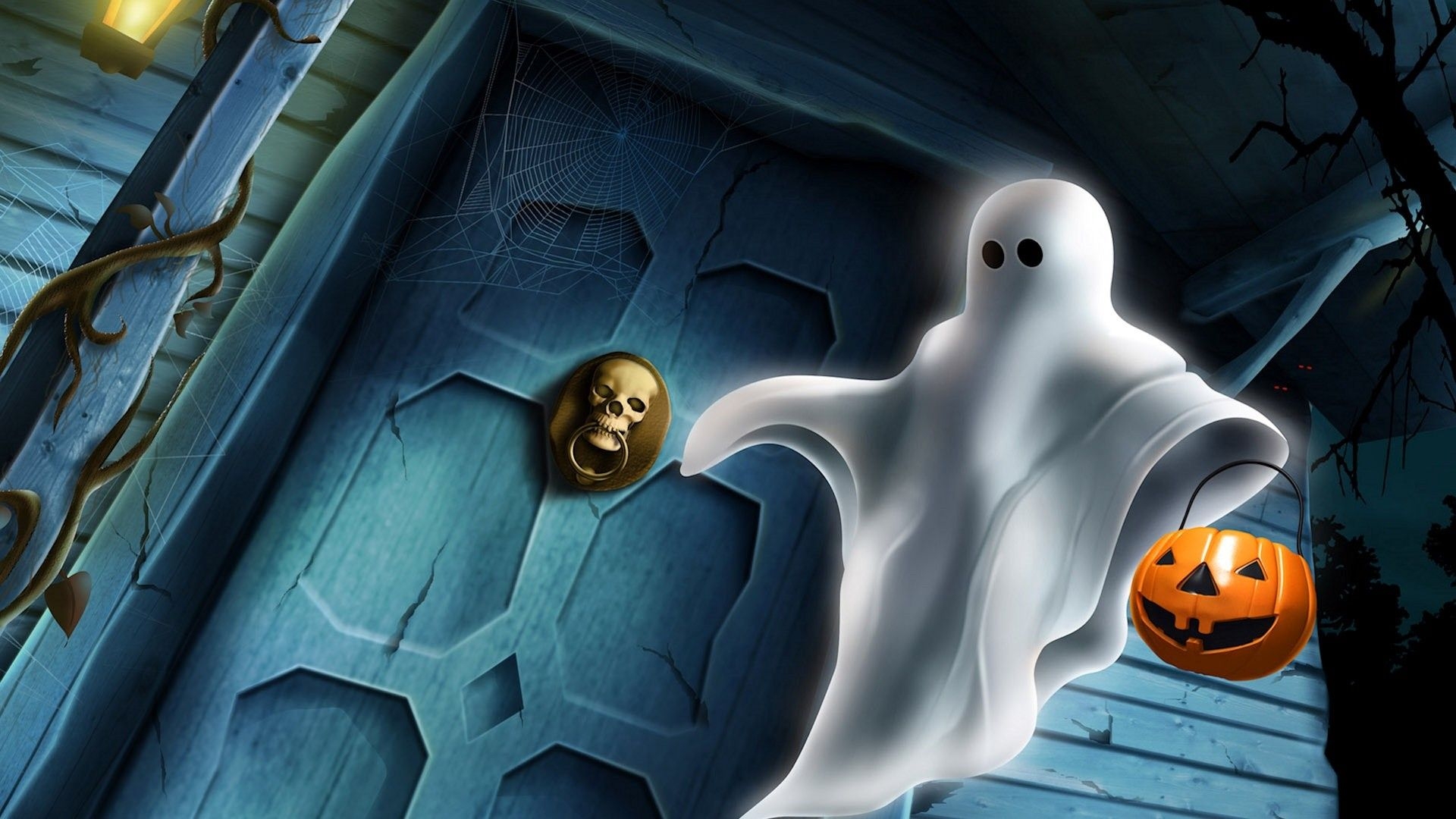 1920x1080 Ghost, video, wallpaper, match, blue, halloween, Desktop