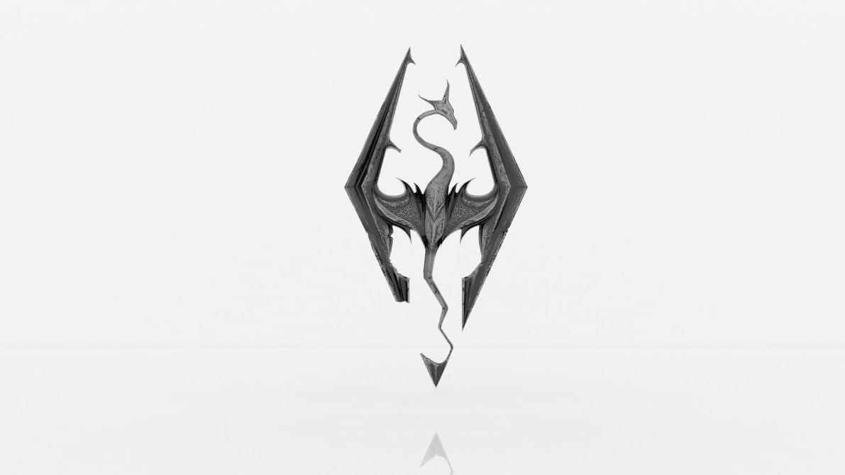 1200x670 Skyrim Logo By Binary Map, Desktop