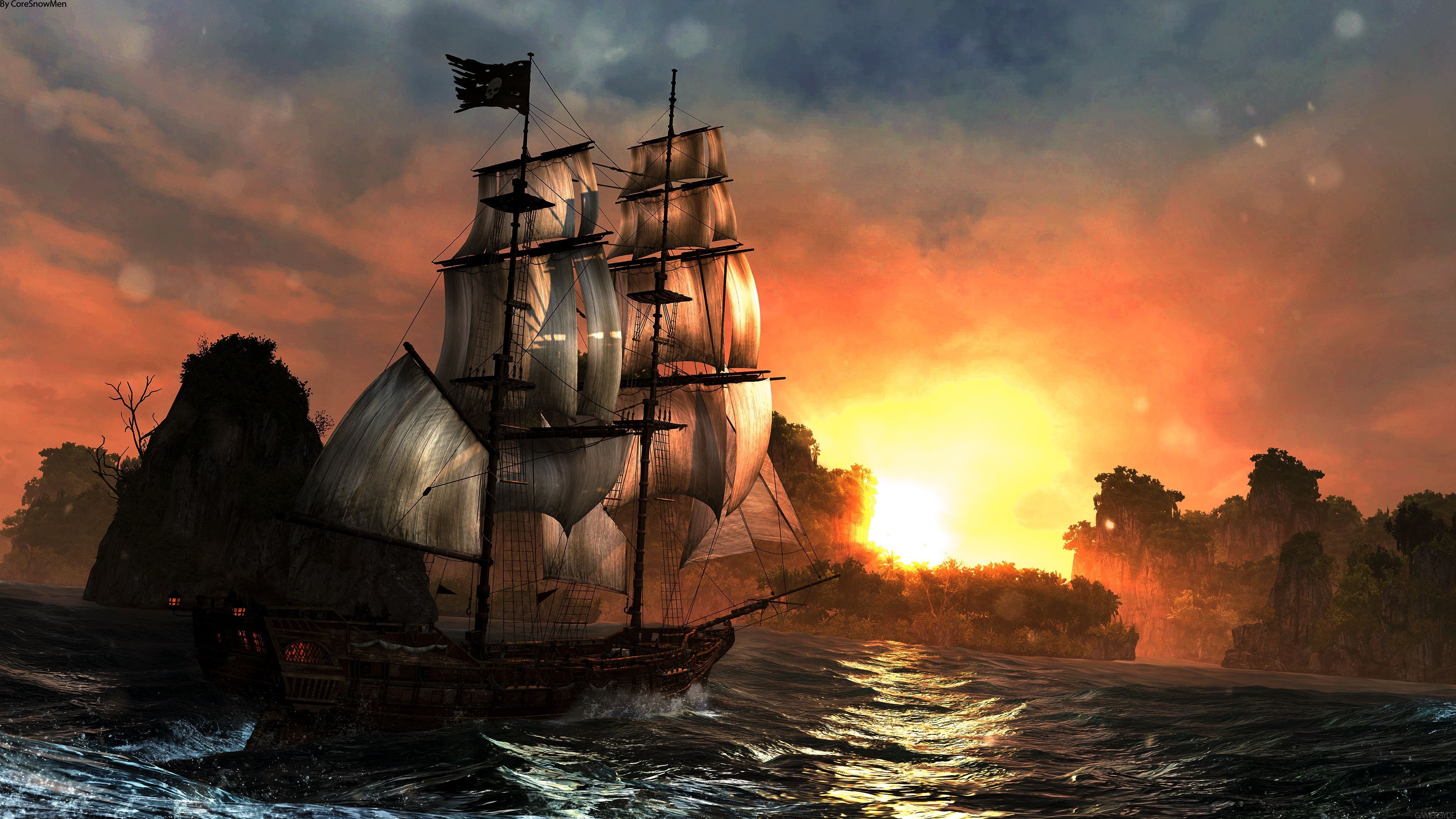 3840x2160 4K Pirate Wallpaper Free 4K Pirate Background, Desktop