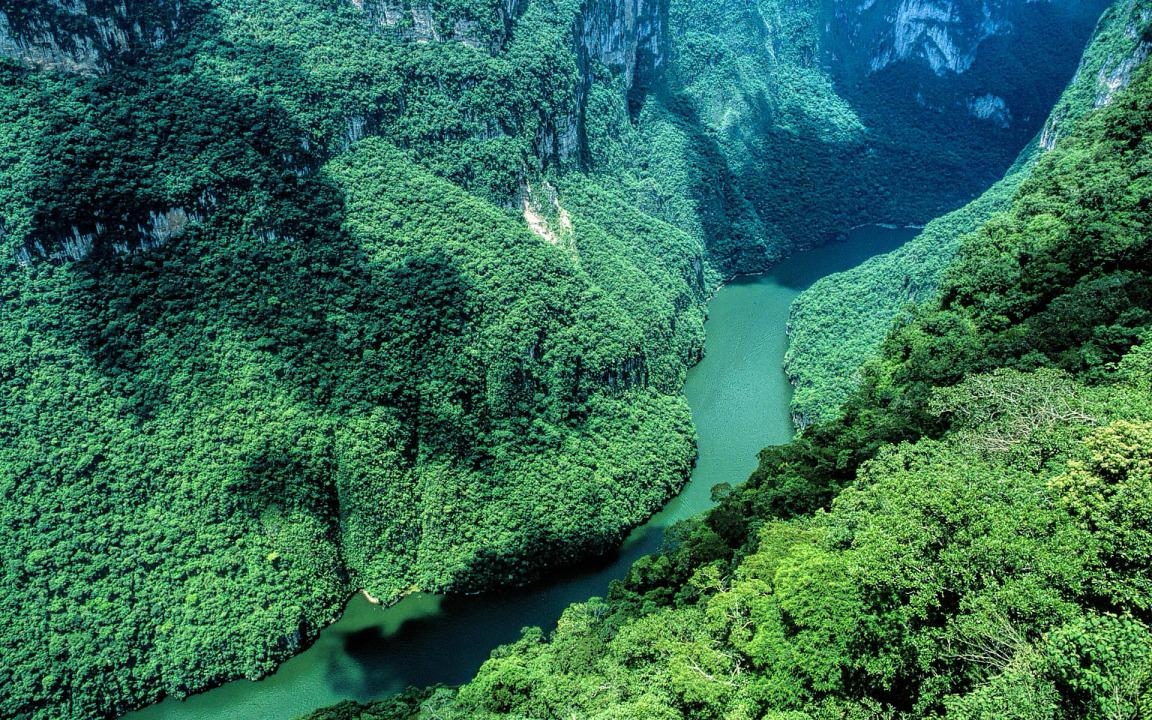 1160x720 Sumidero Canyon, Chiapas, Mexico widescreen wallpaper. Wide, Desktop