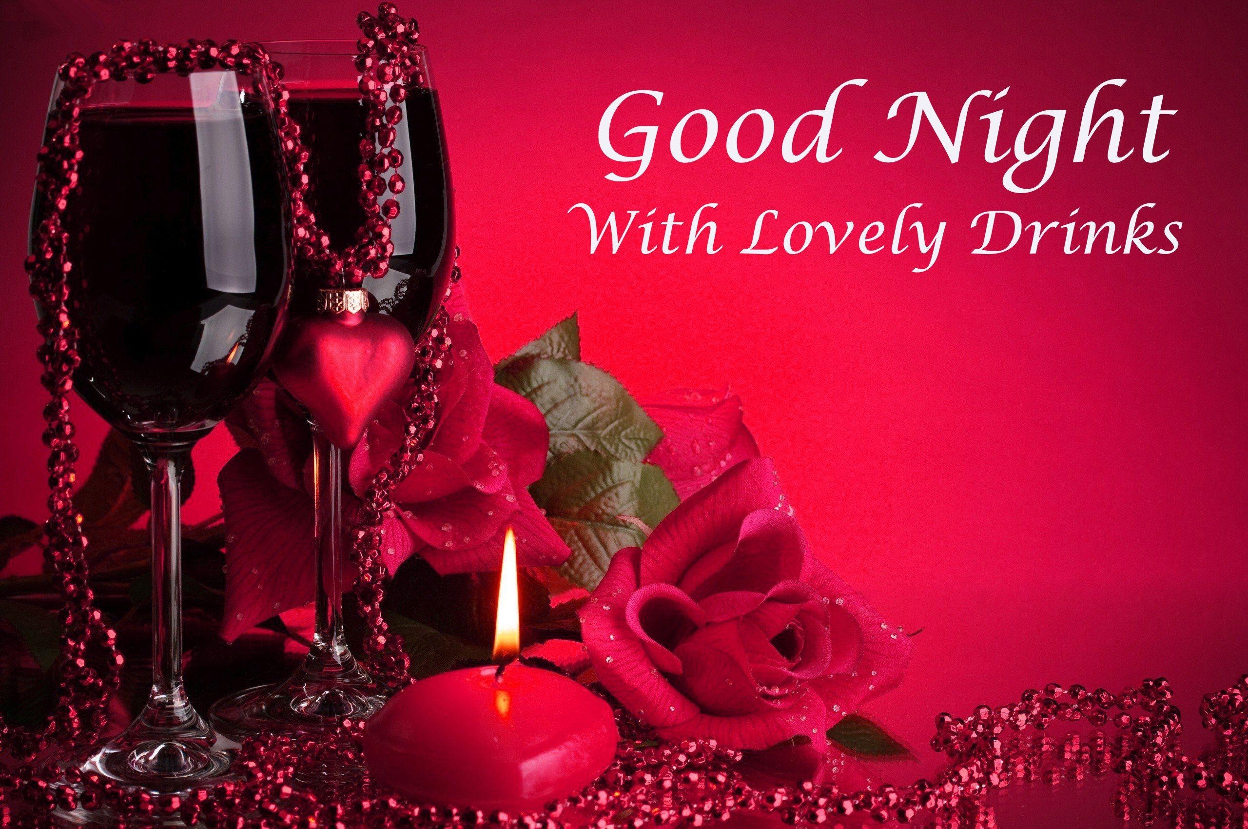 2560x1700 Good Night HD Wallpaper With Rose High Resolution Full Best Love, Desktop