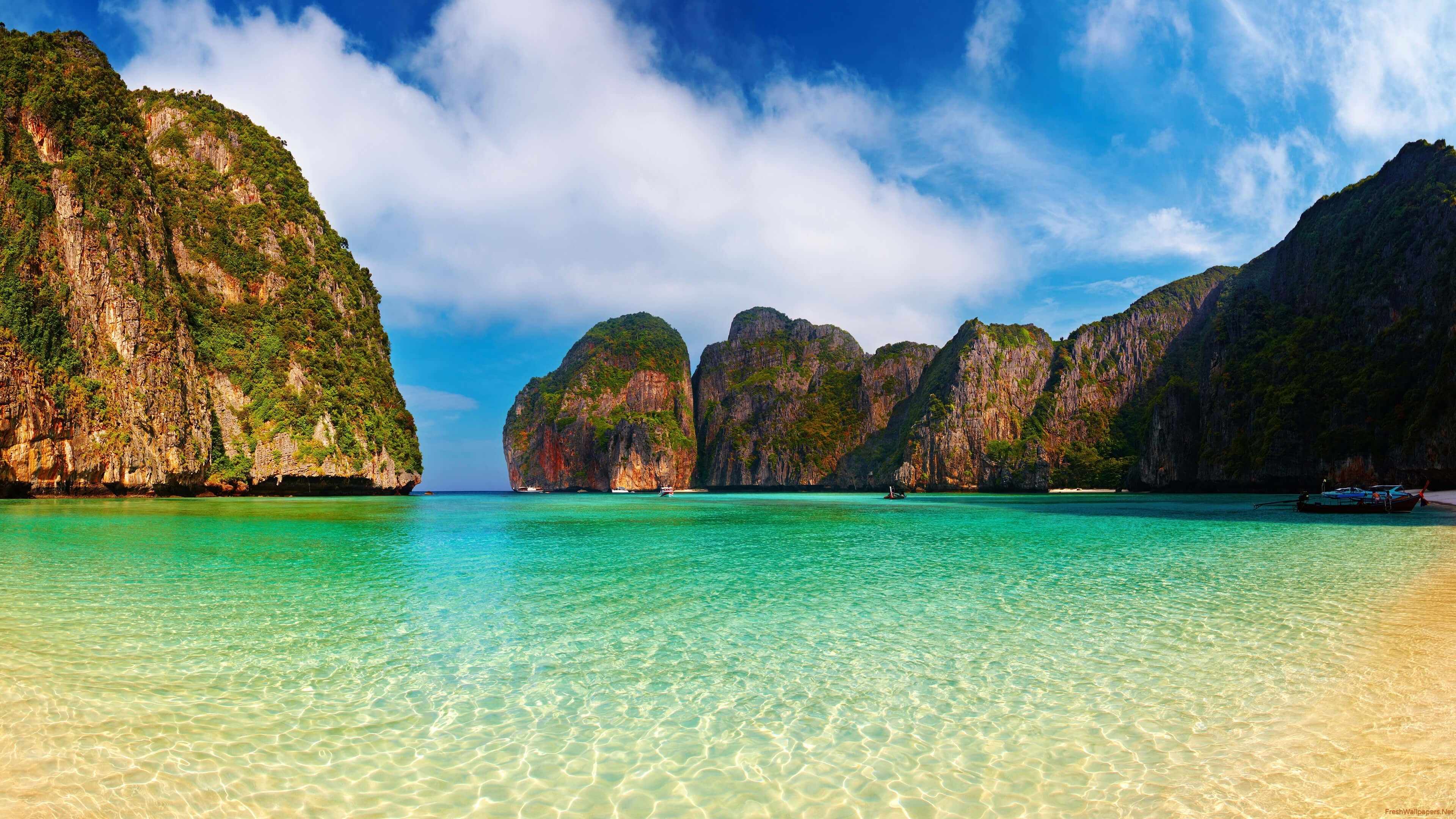 3840x2160 Maya Bay Beach Ko Phi Phi Lee Thailand wallpaper, Desktop