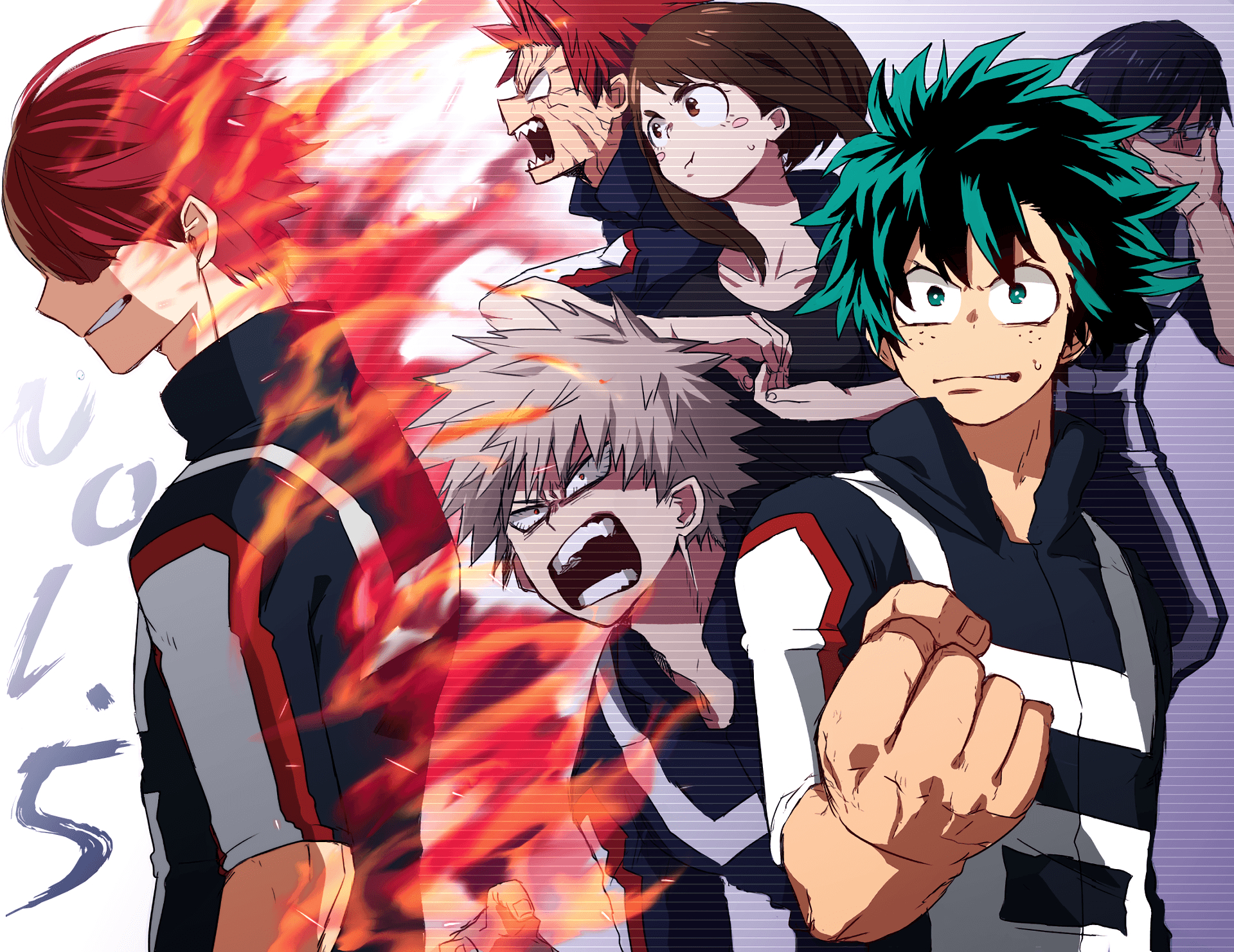 1920x1490 Anime Boku No Hero Academia Katsuki Bakugou Tenya Iida Eijirou, Desktop