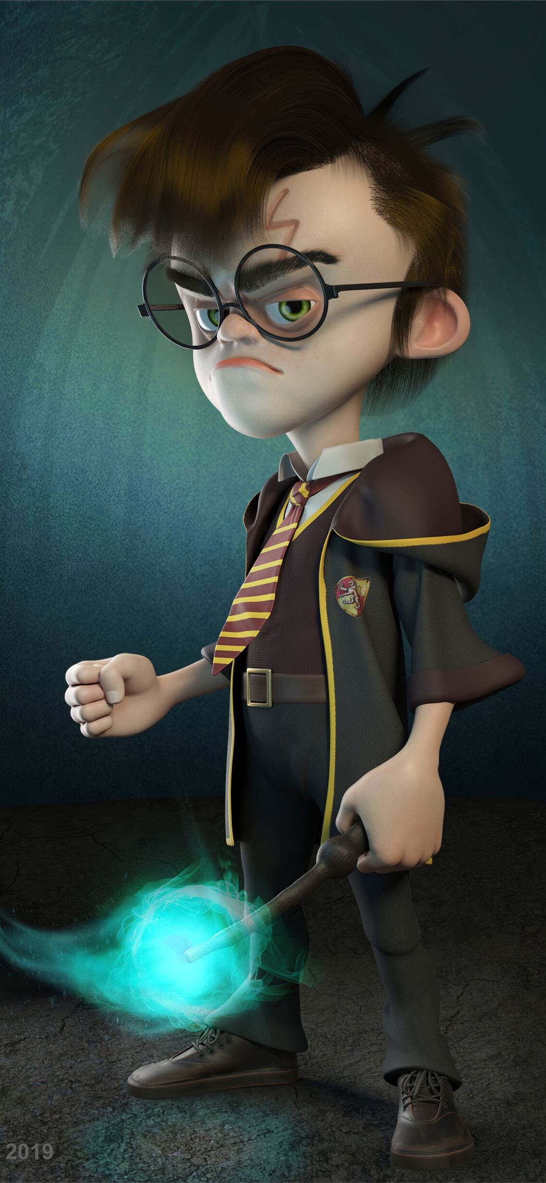 1130x2440 harry potter 3D character art 4k iPhone X Wallpaper Free Download, Phone