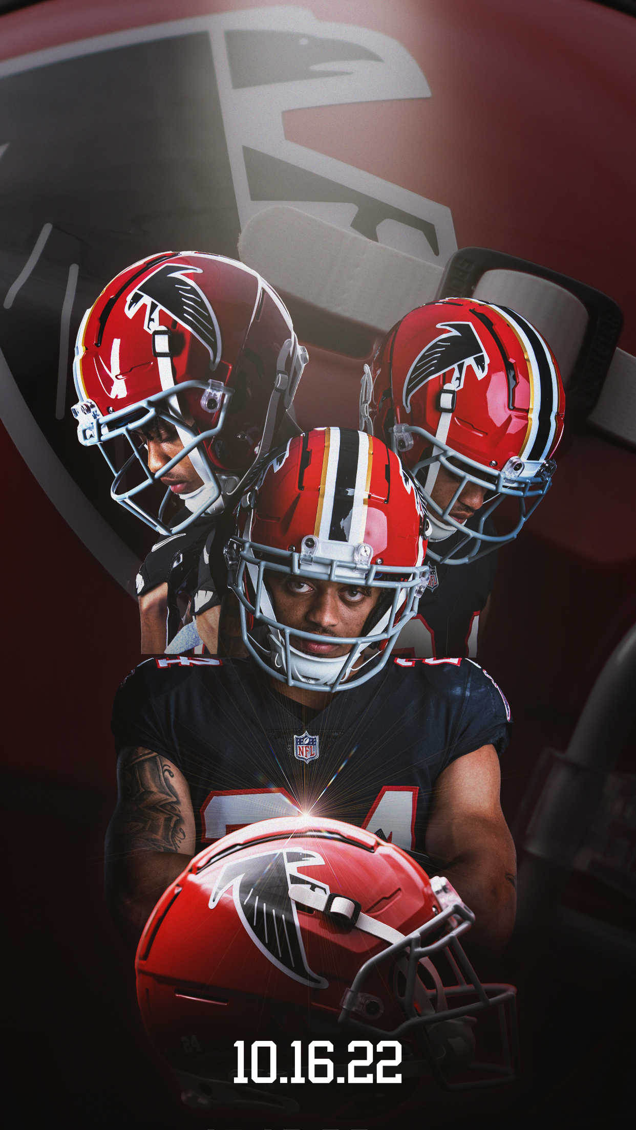 1250x2210 Atlanta Falcons vibes, Phone