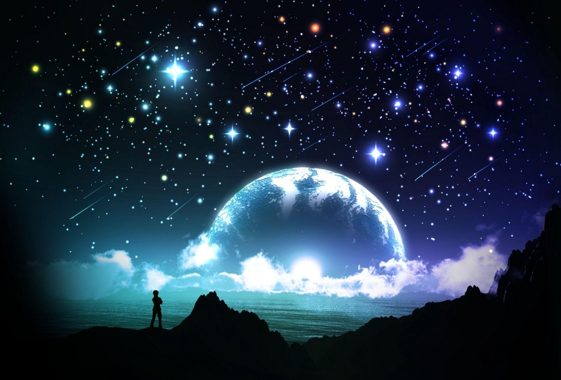 1920x1310 Night Sky Stars Fantasy Wallpaper. Hdwidescreens, Desktop