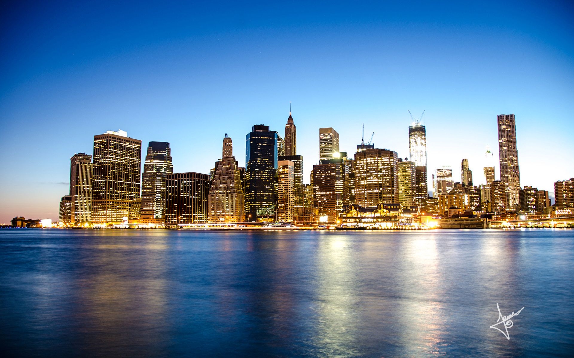 1920x1200 Manhattan Skyline Wallpaper, Desktop