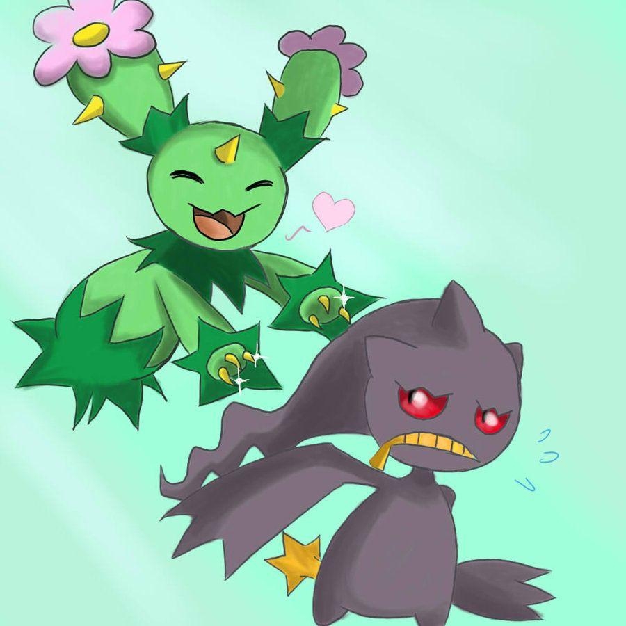 900x900 Maractus and Banette, Phone