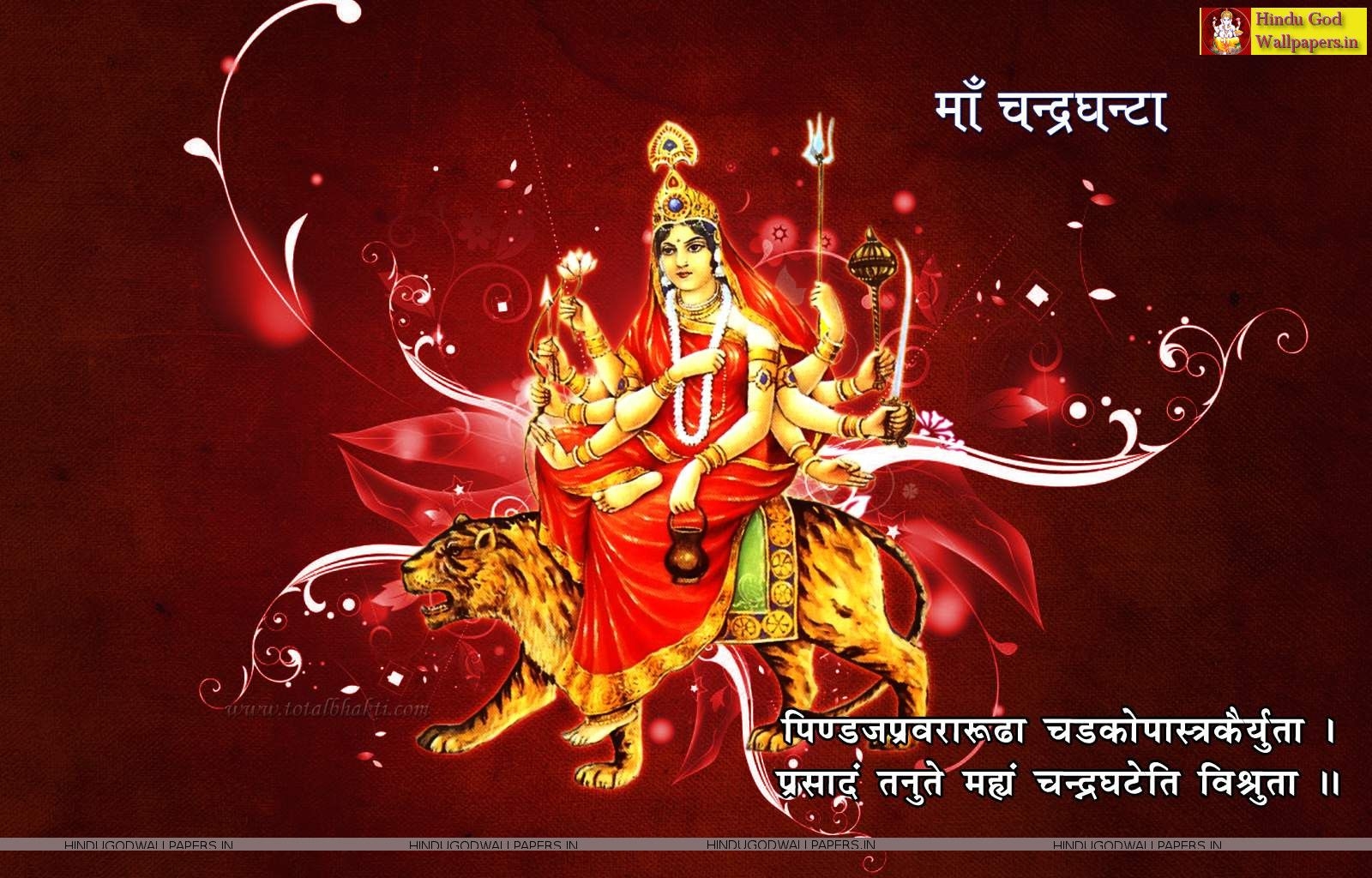 1600x1030 Maa Chandraghanta Photo Free Download God Wallpaper. Navratri special, Navratri picture, Navratri image, Desktop