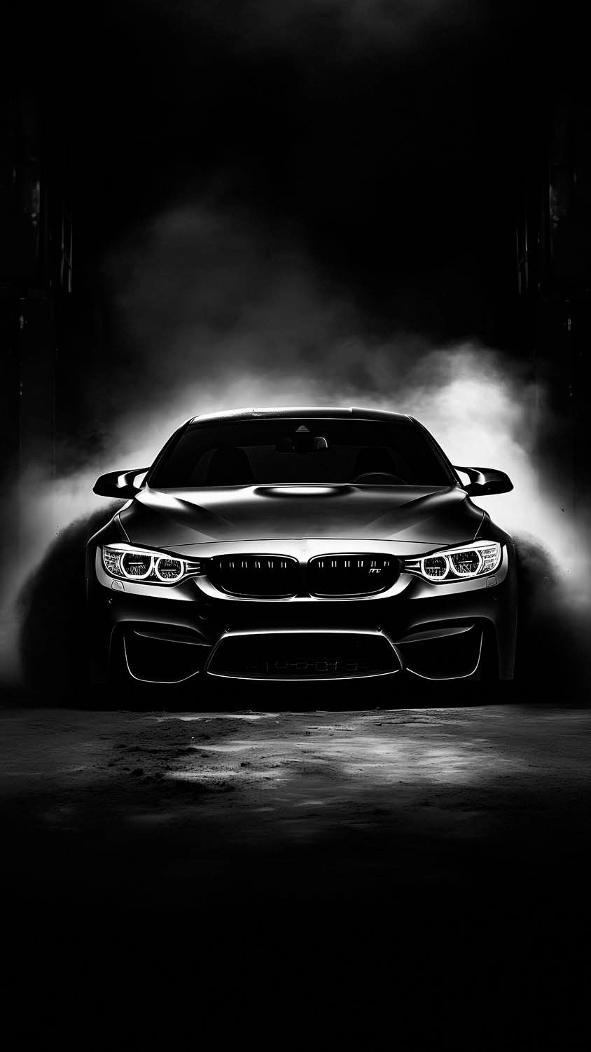 850x1500 All Black BMW iPhone Wallpaper 4K, Phone