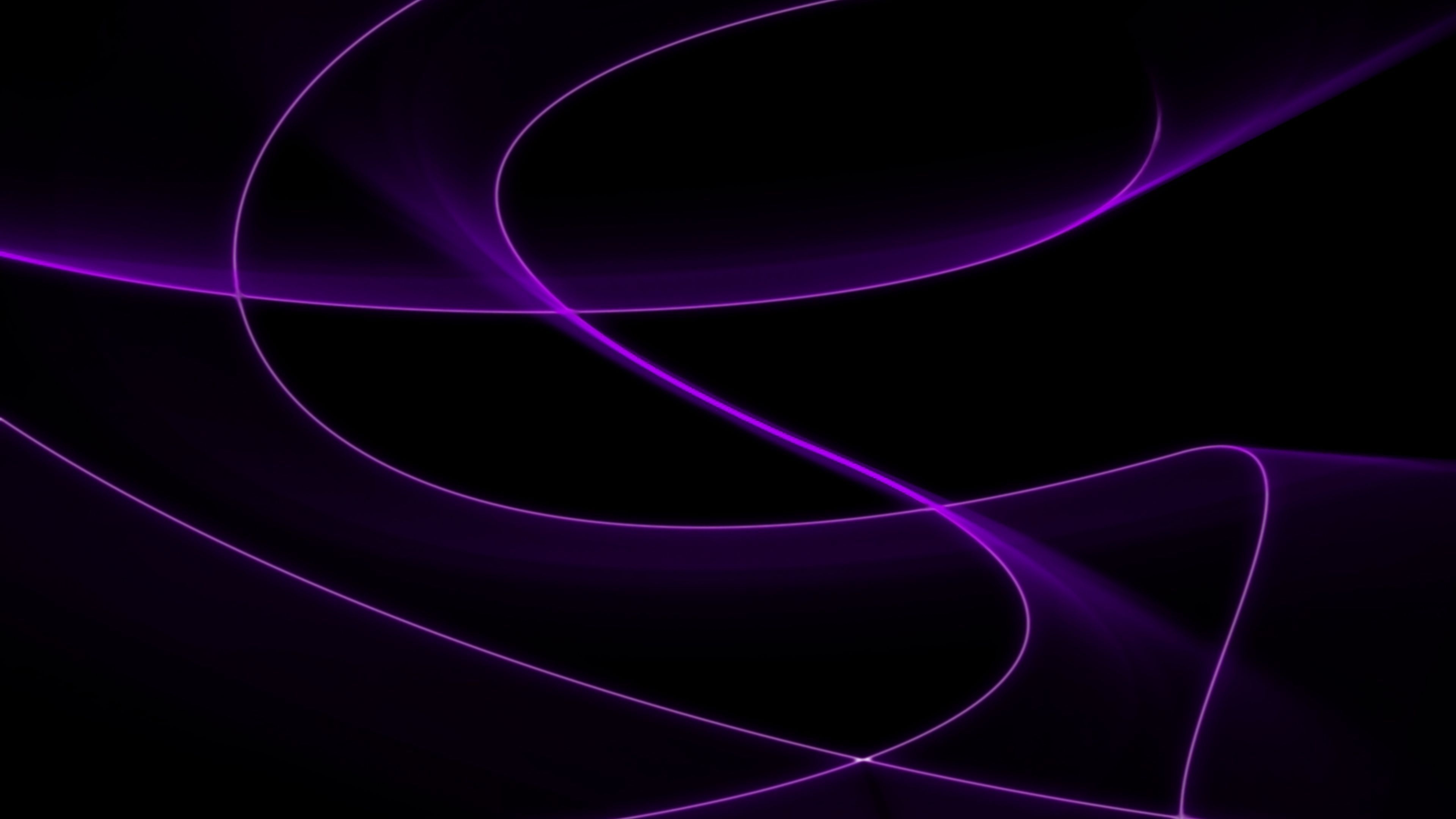 3840x2160 Download wallpaper  lines, waves, abstraction, dark, purple 4k uhd 16:9 HD background, Desktop