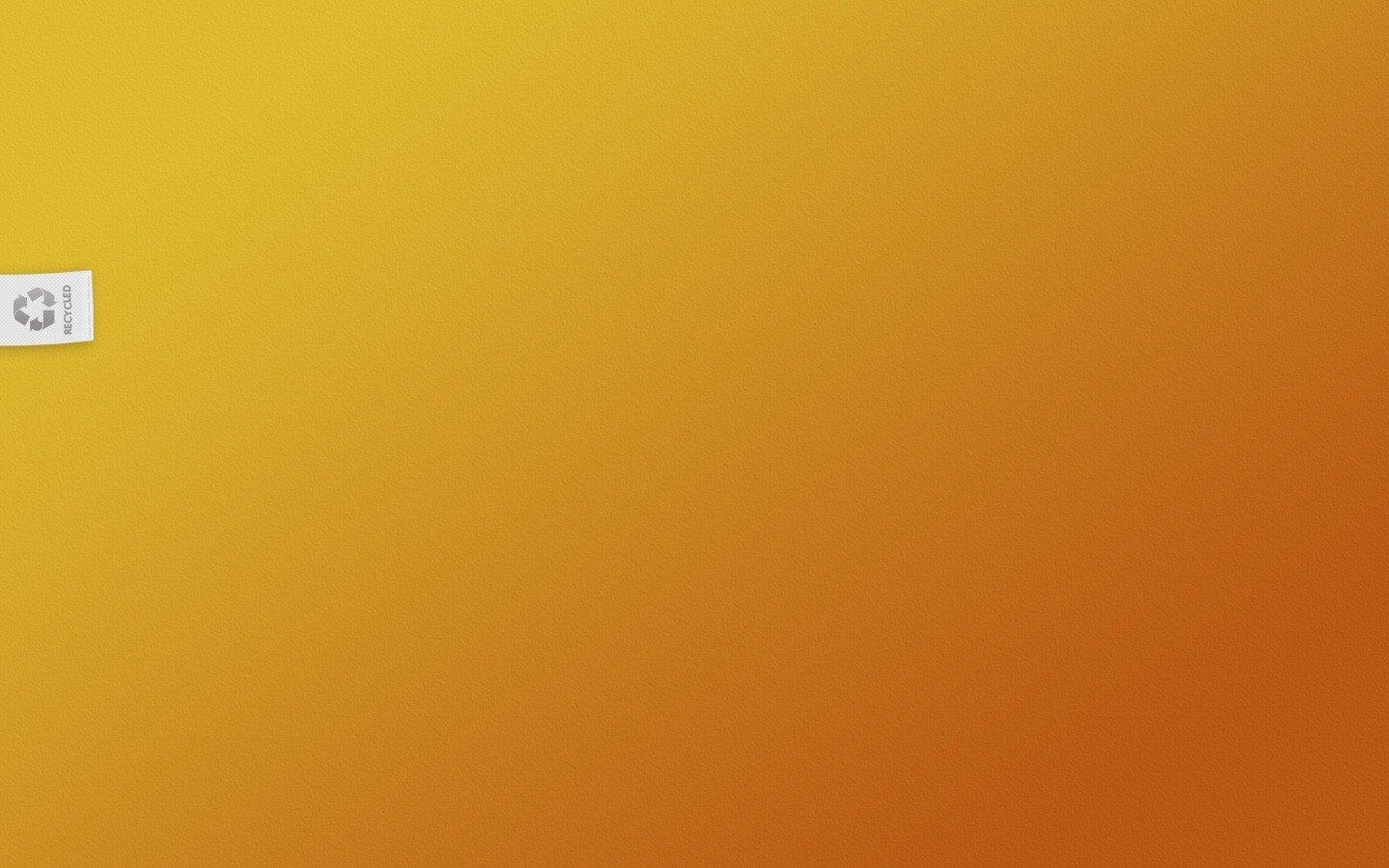 1440x900 minimalistic, Yellow, Orange, Textures, Recycle, Gradient Wallpaper, Desktop