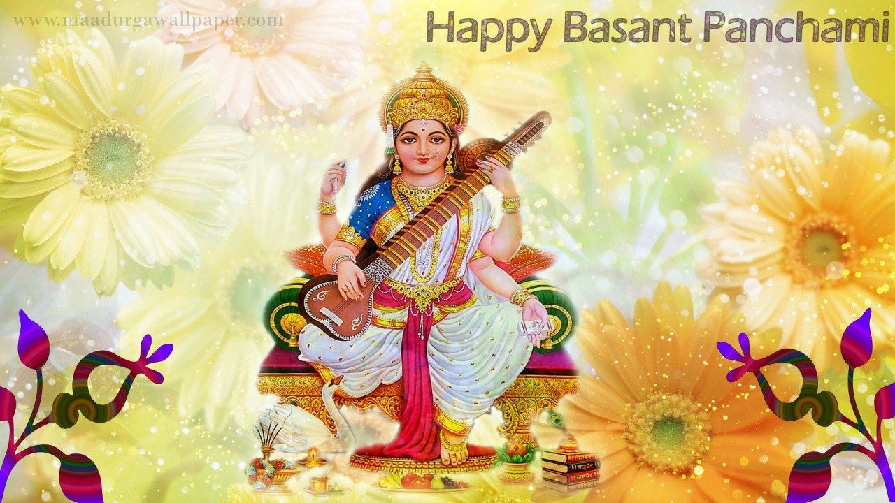 1280x720 Happy Basant Panchami Goddess Saraswati.teahub.io, Desktop