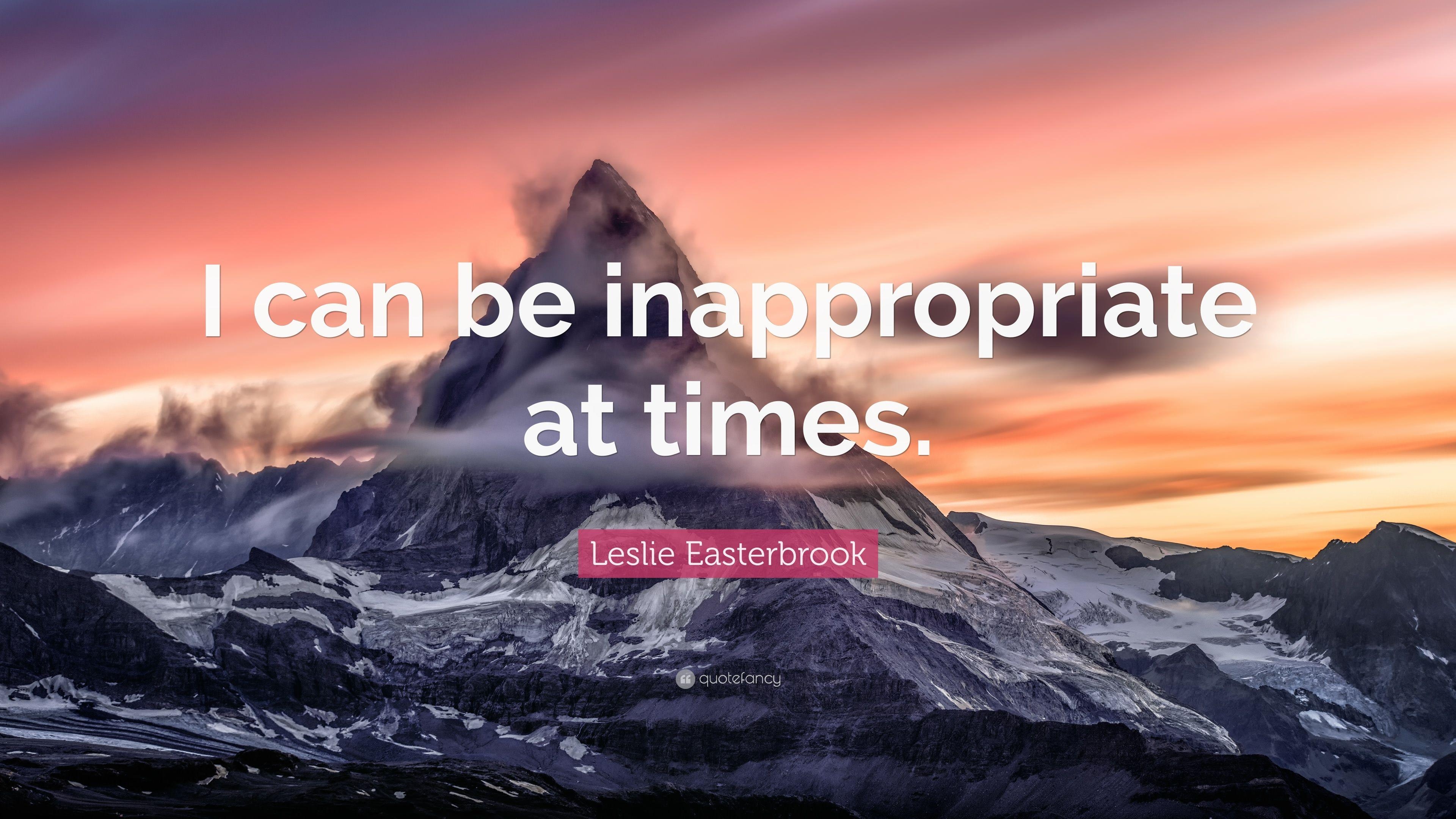 3840x2160 Leslie Easterbrook Quote: “I can be inappropriate at times, Desktop