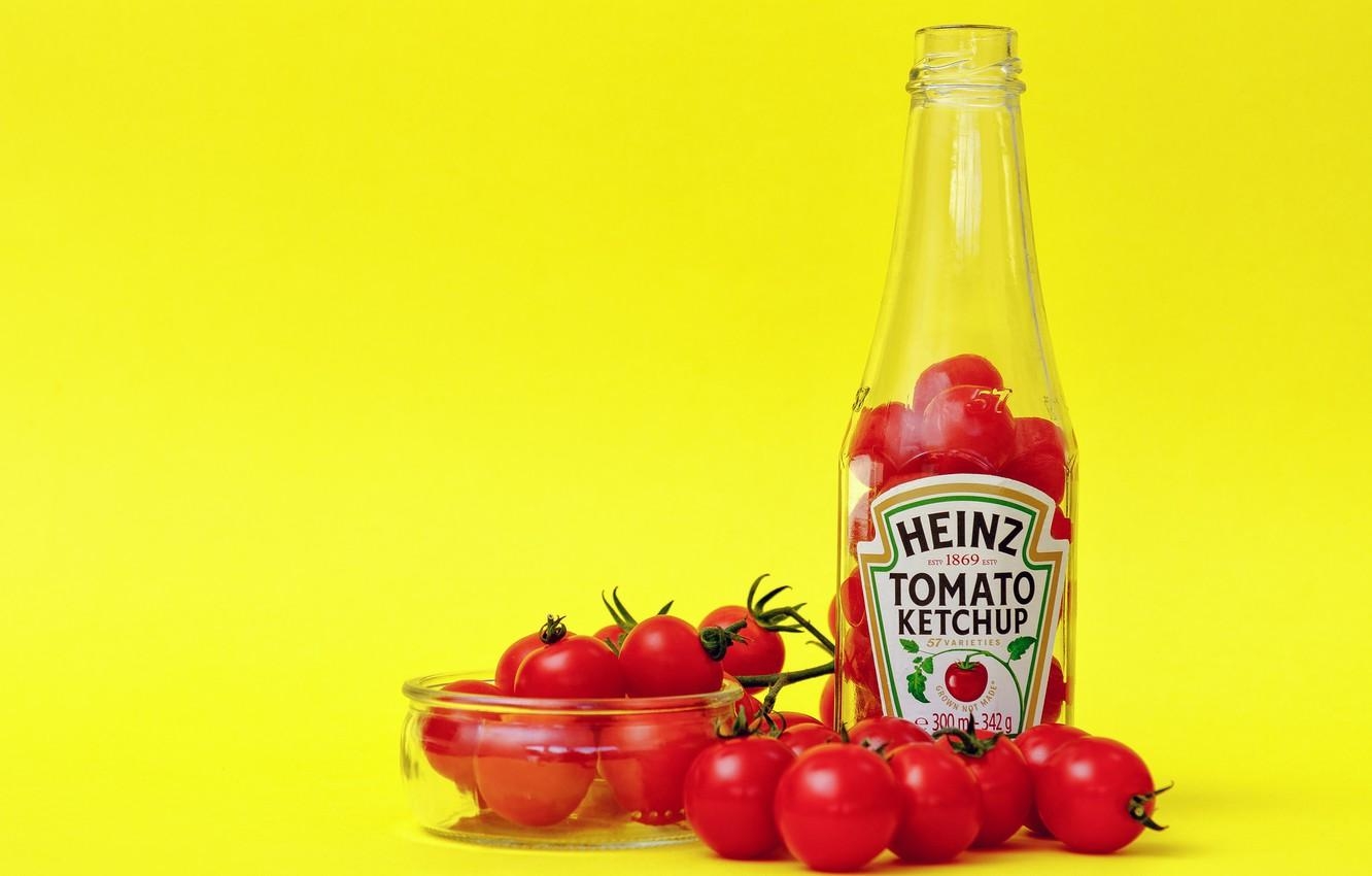 1340x850 Wallpaper bowl, bottle, tomatoes, ketchup, Heinz image for desktop, Desktop