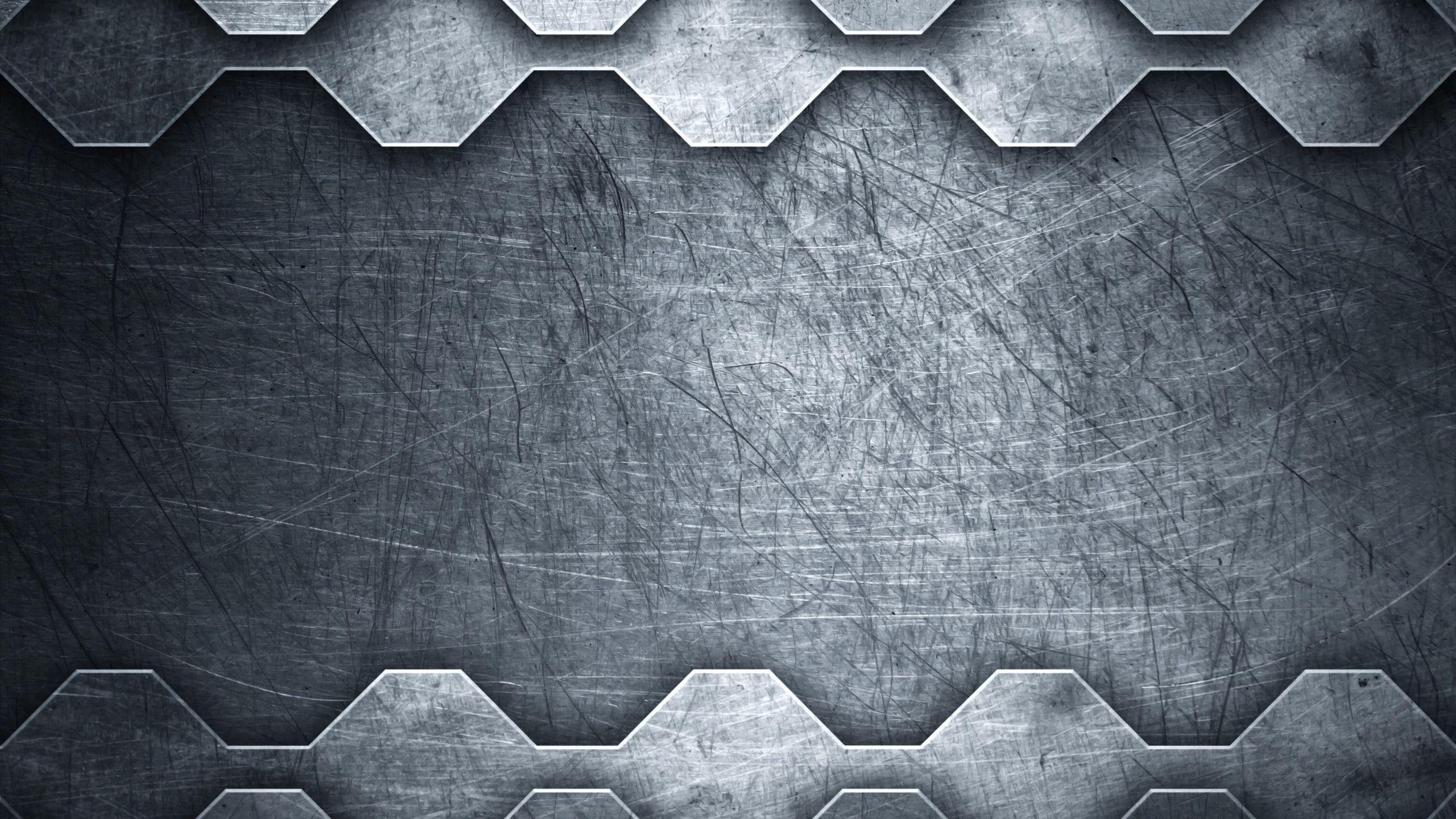 2560x1440 Download wallpaper metal, grunge, metallic, steel, texture, metal, Desktop