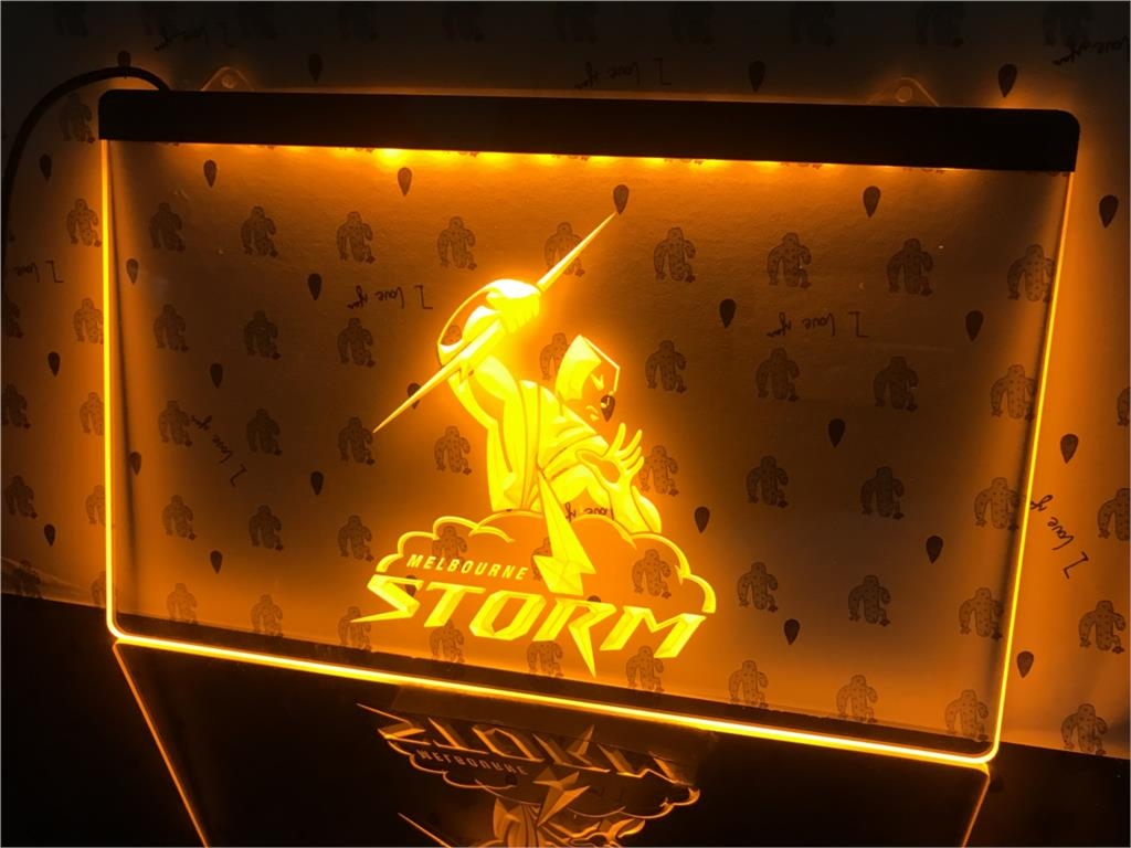 1030x770 B378- Melbourne Storm Led Light Sign Device, HD, Desktop