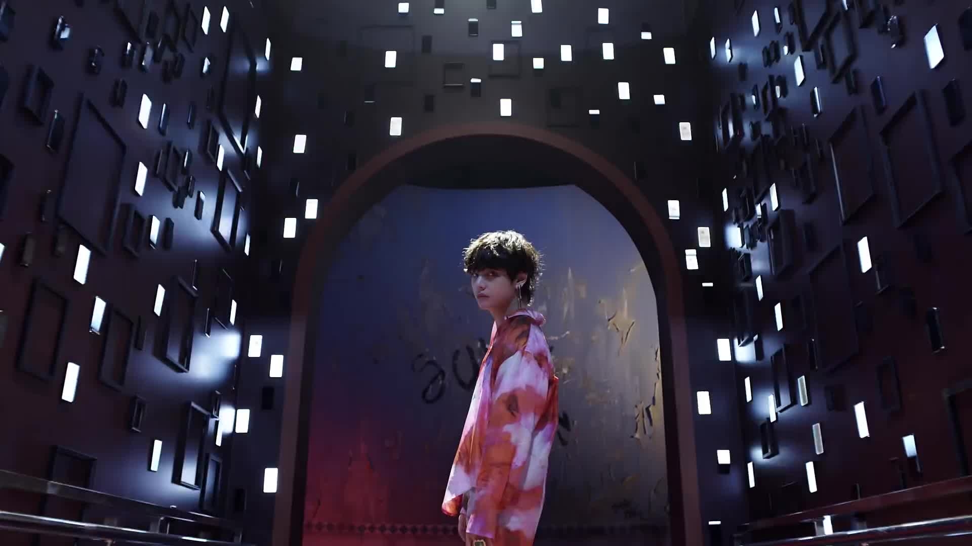 1920x1080 Fake Love V GIF by cookies. Find, Make & Share Gfycat GIFs, Desktop