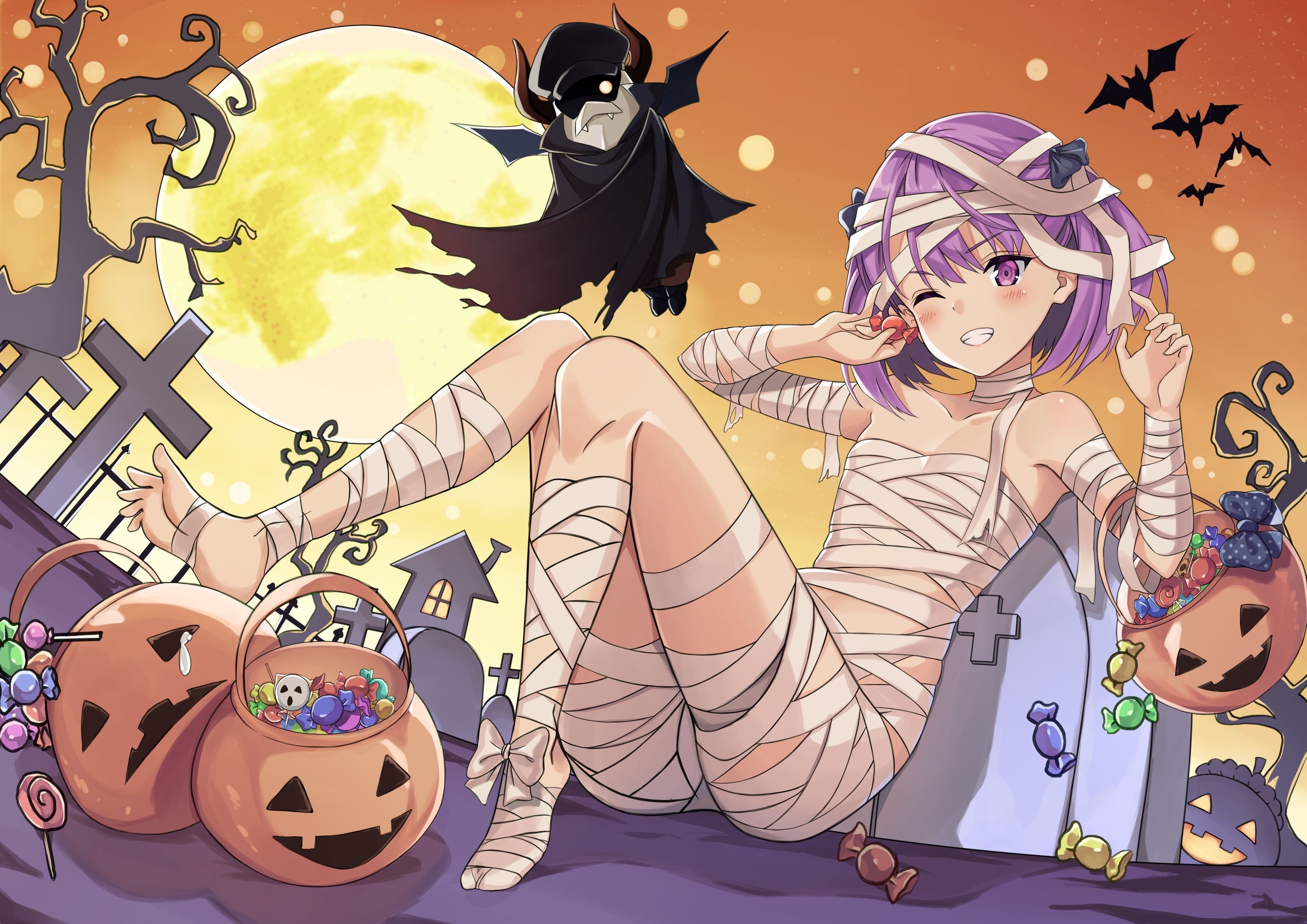 3510x2480 Anime Halloween, Desktop