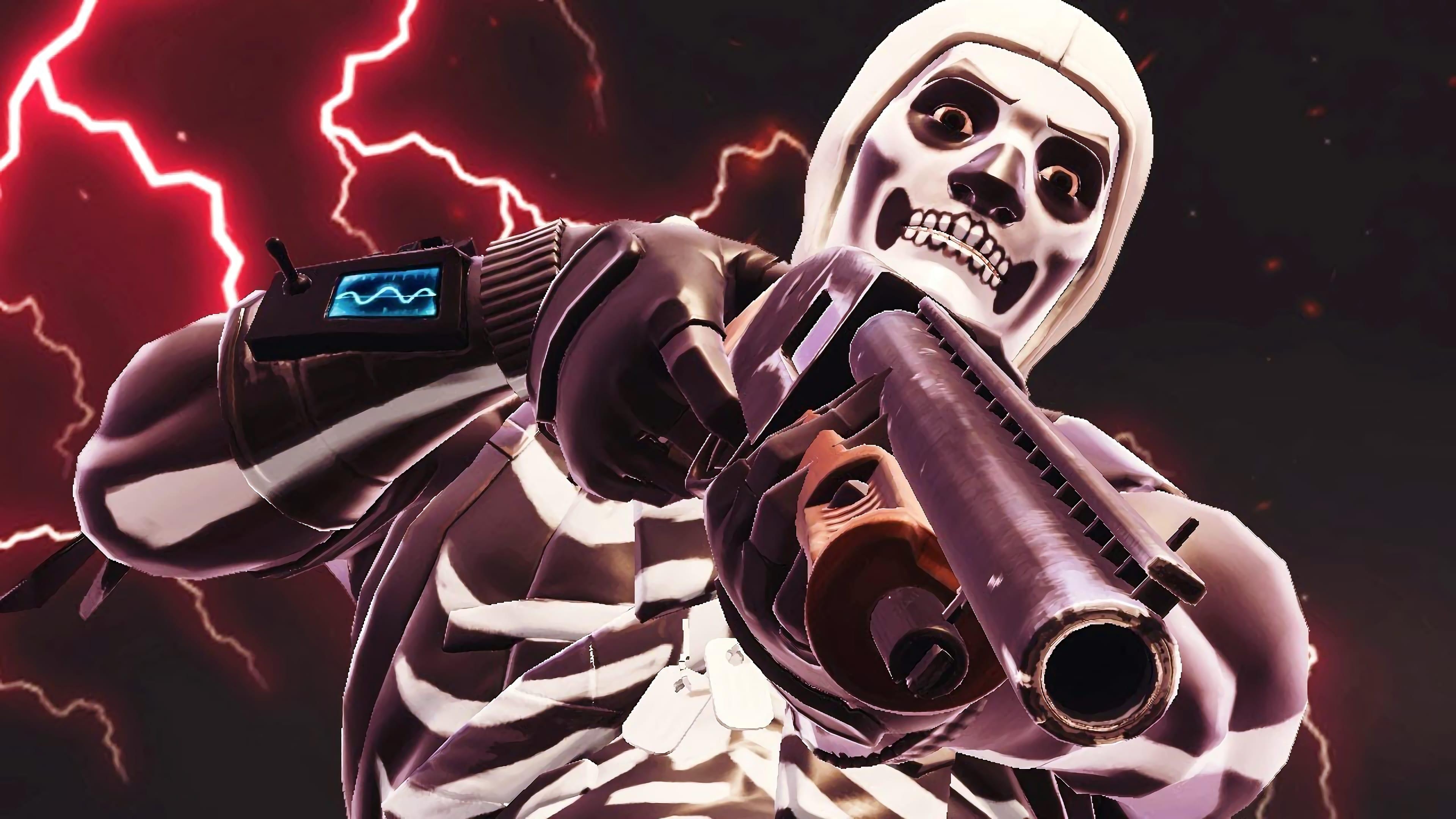 3840x2160 Fortnite Battle Royale Skull Trooper Wallpaper and Free Stock, Desktop