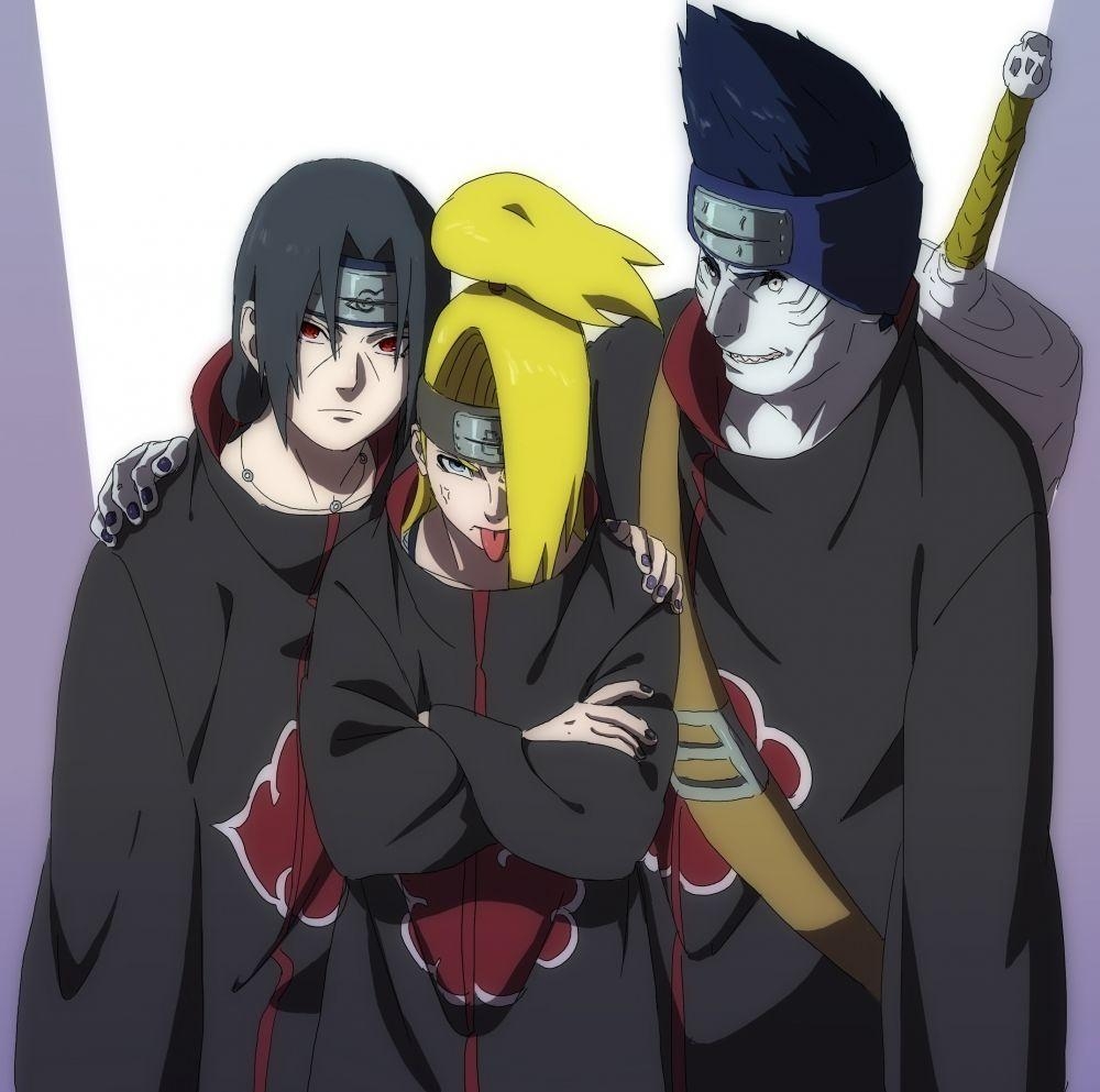 1000x1000 Wallpaper Naruto, Akatsuki, Deidara, Uchiha Itachi, Hoshigaki Kisame, Desktop