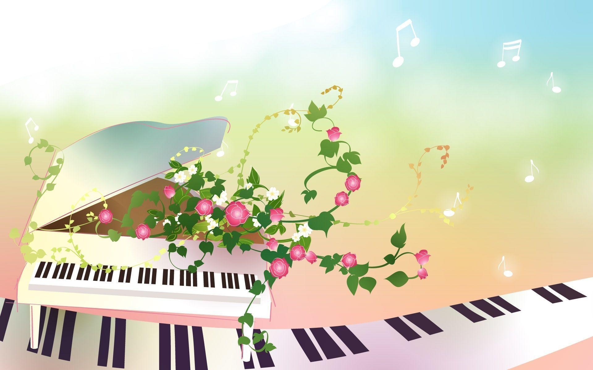 1920x1200 Cartoon Comic Anime Piano Wallpaper, Desktop