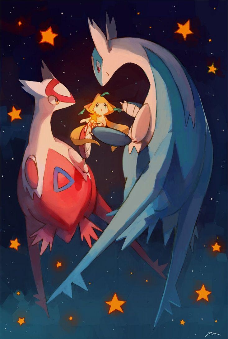 740x1100 Eon dragons and Jirachi, Phone