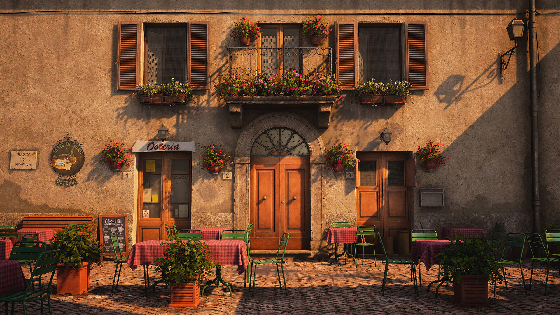 1920x1080 Italian cafe, Desktop