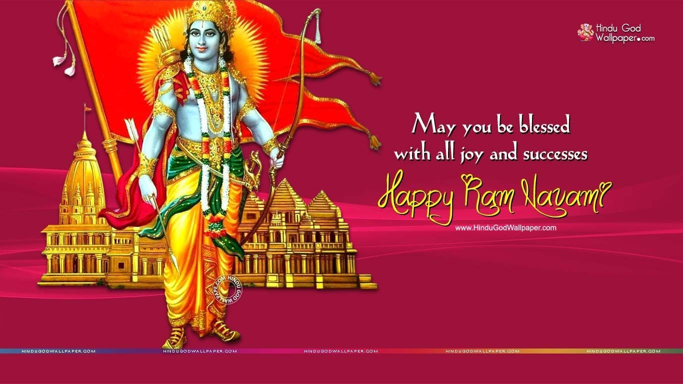 1370x770 ram navami HD wallpaper. Ram navami photo, Happy ram navami, Ram, Desktop