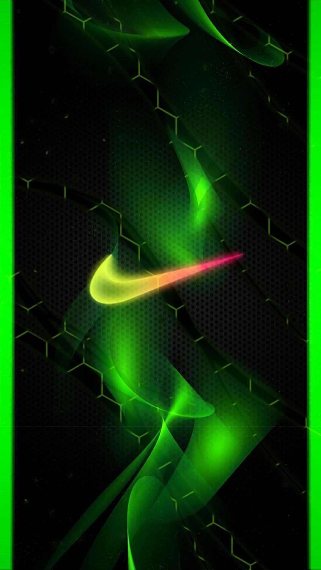 1080x1920 Green Nike Wallpaper, Phone