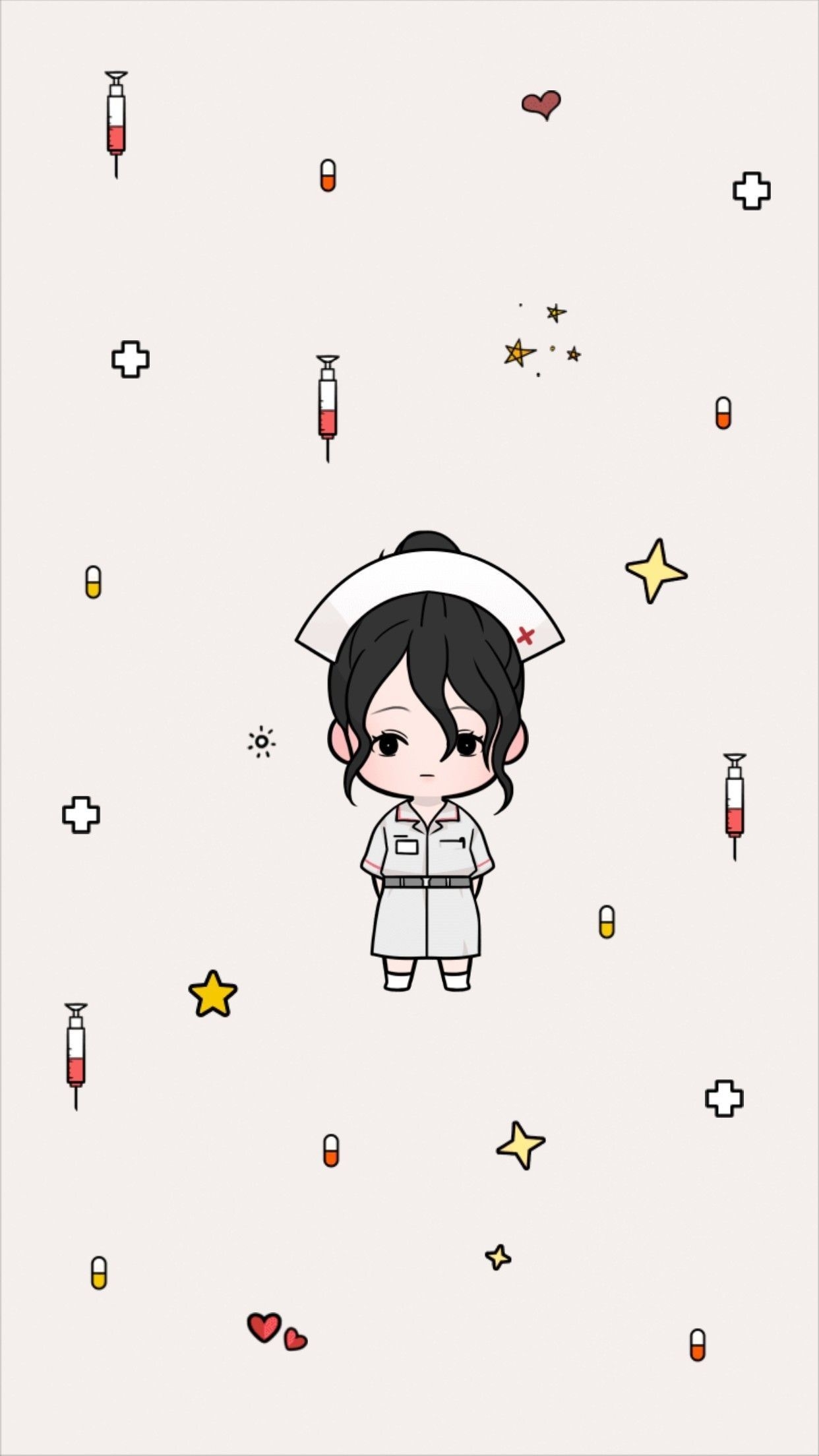 1250x2210 Cute Nurse Wallpaper iPhone, Phone