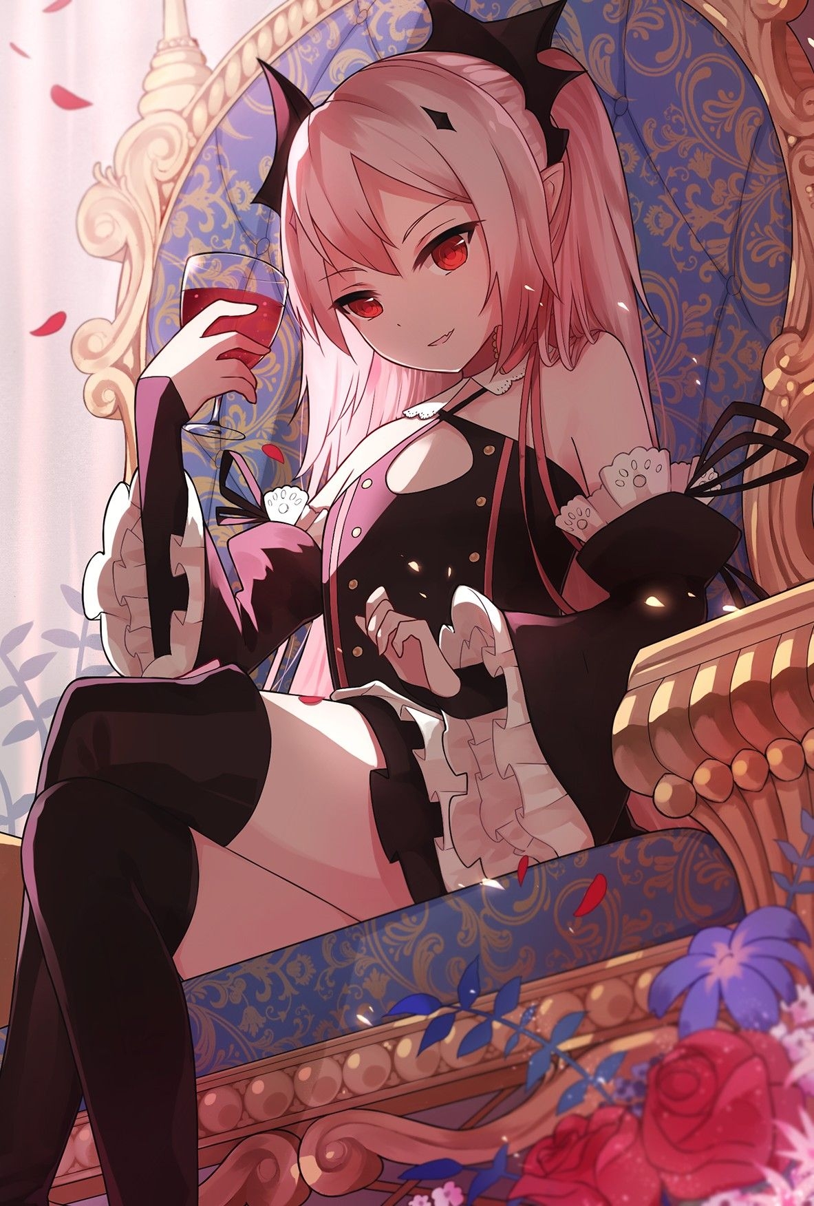 1190x1760 Owari No Seraph, Krul Tepes, Anime girls, Pink hair Wallpaper HD / Desktop and Mobile Background, Phone