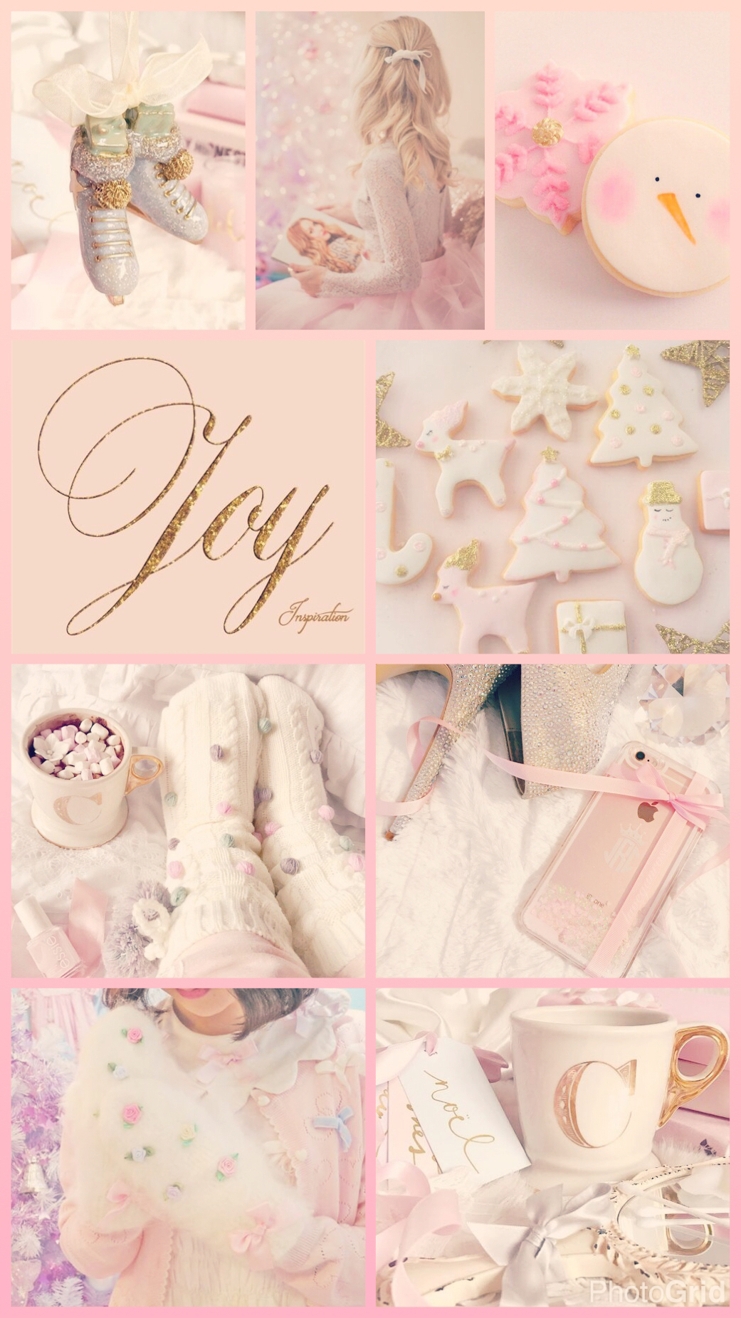 1050x1860 Cute wallpaper. Cute christmas wallpaper, Pink aesthetic, Pink christmas, Phone