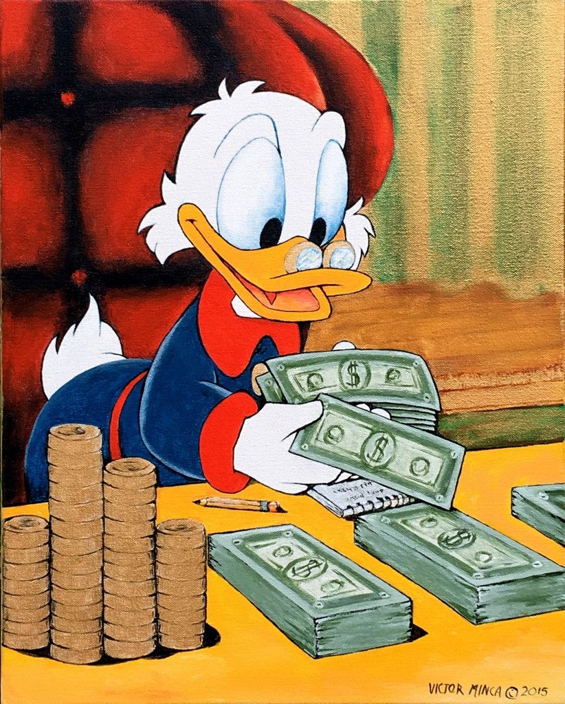 830x1030 Scrooge Mcduck Counting Money. Cartoon art, Cartoon wallpaper, Vintage cartoon, Phone