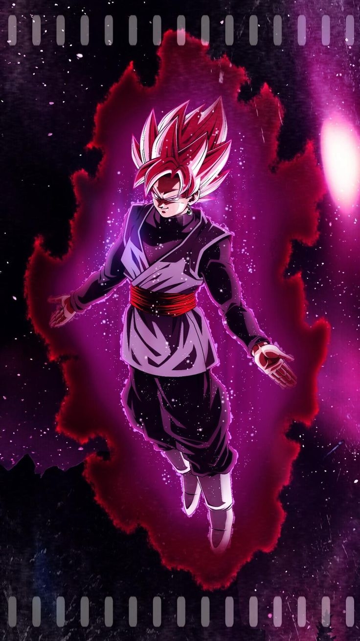 740x1310 Goku Black SSJ Rose Wallpaper. Goku black, Goku black ssj, Dragon ball art goku, Phone