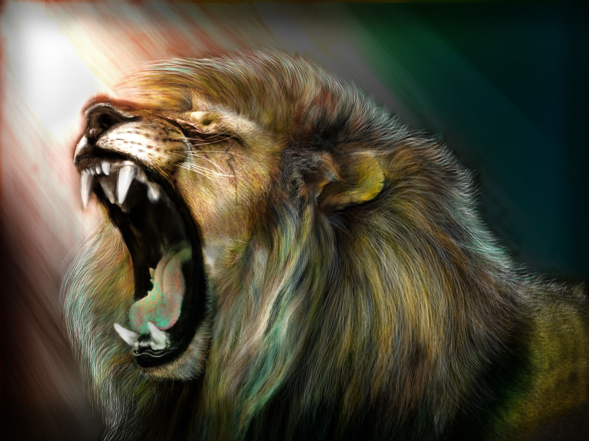 2010x1500 Roaring Lion Wallpaper, Desktop