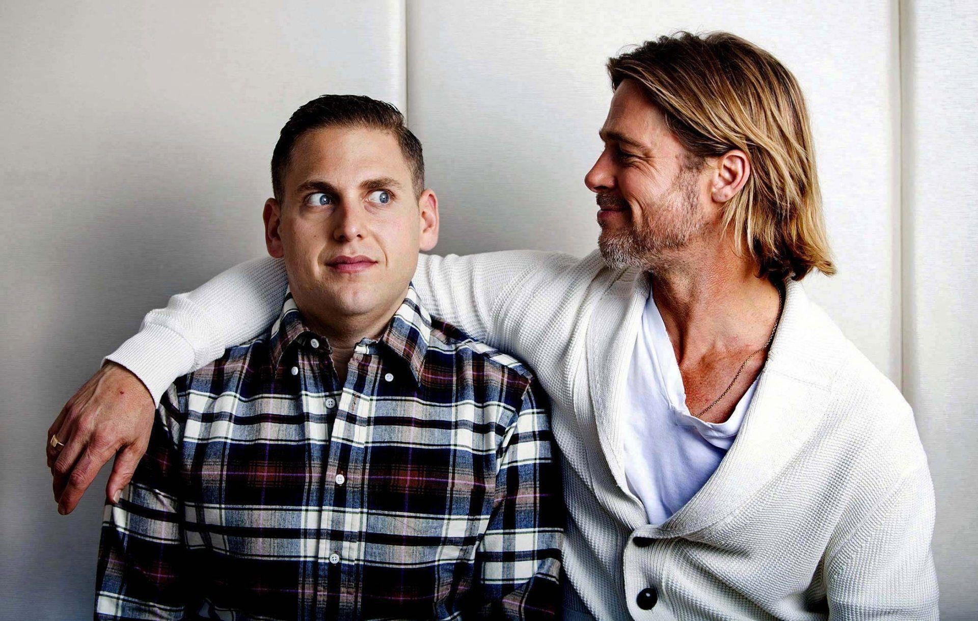 1920x1220 brad pitt jonah hill jonah hill brad pitt man that changed, Desktop