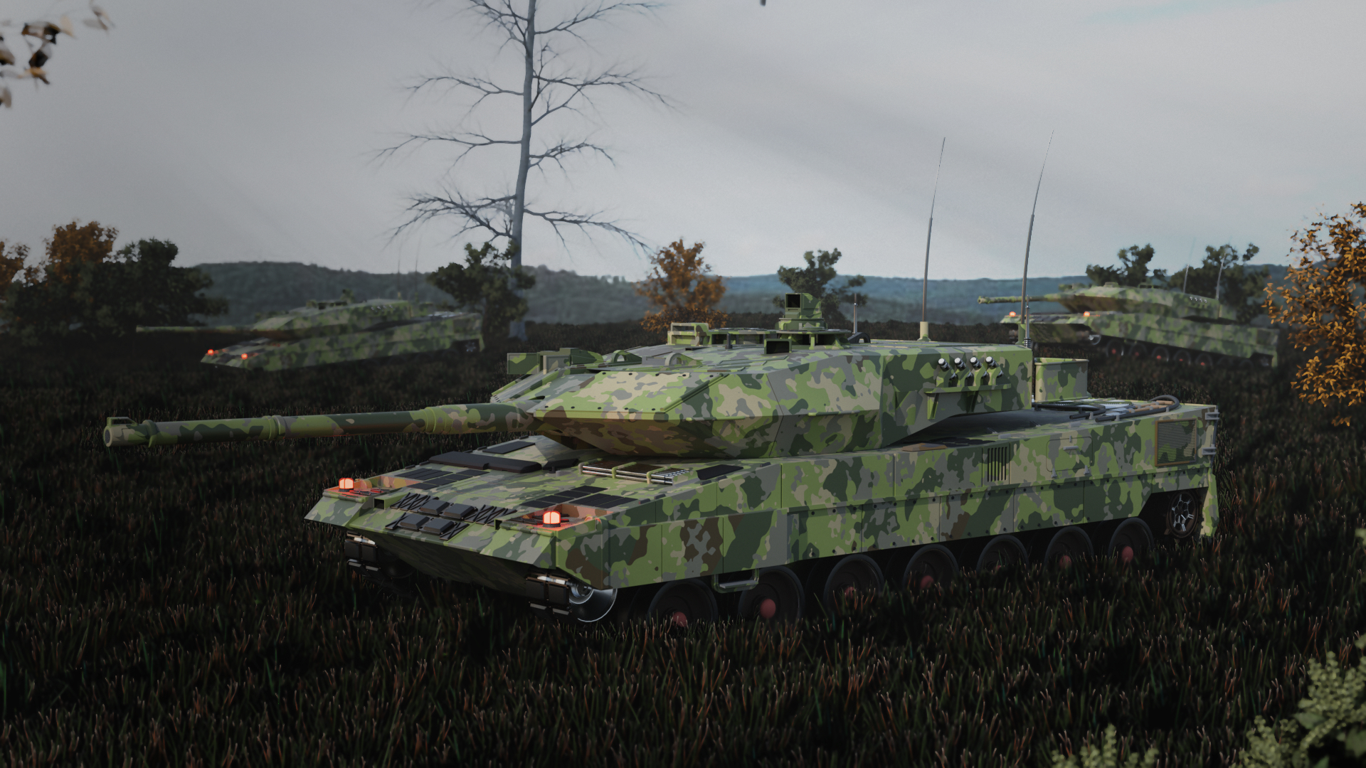 1920x1080 My Leopard 2A7 render perfect but I still like it, Desktop