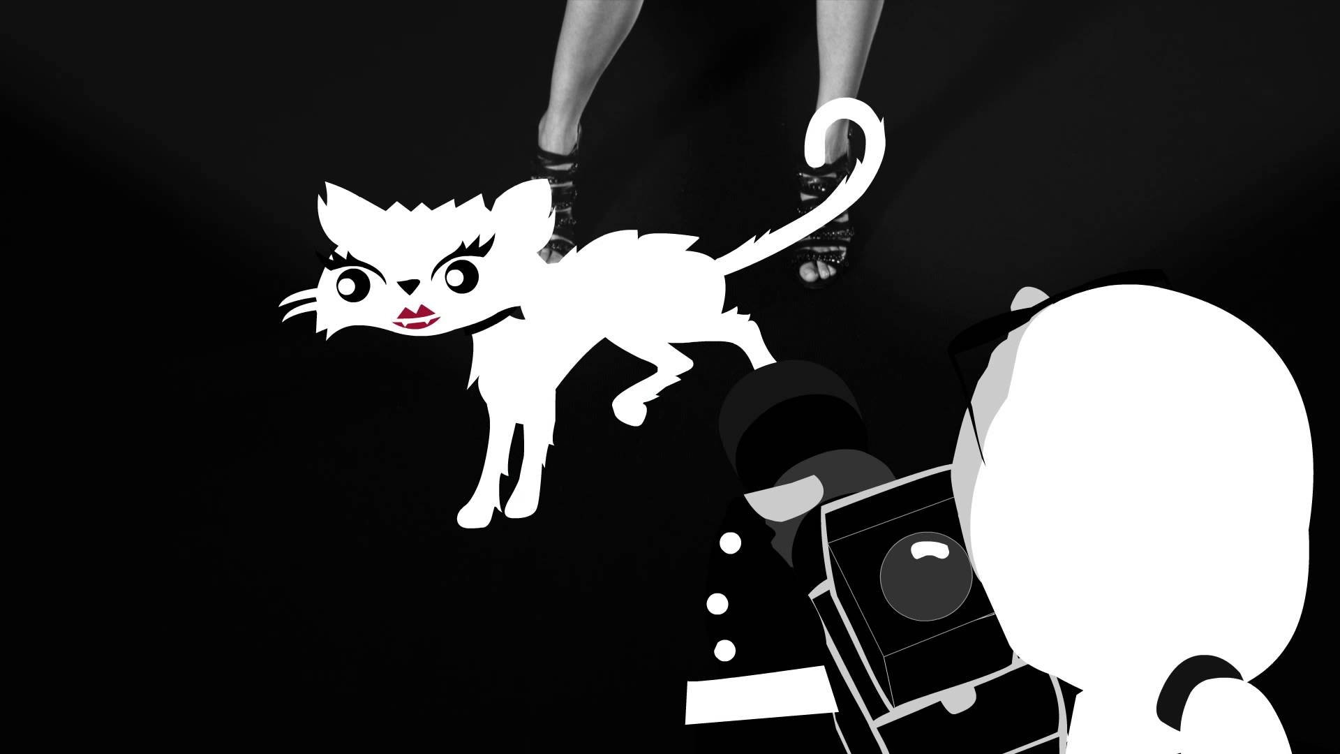1920x1080 Karl Lagerfeld Kids Favorite Feline Choupette Photo Bombing Runway, Desktop