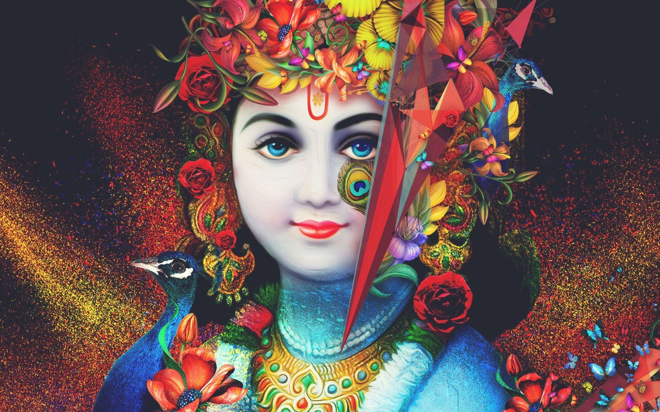 2180x1360 Krishna 3D Wallpaper Free Krishna 3D Background, Desktop