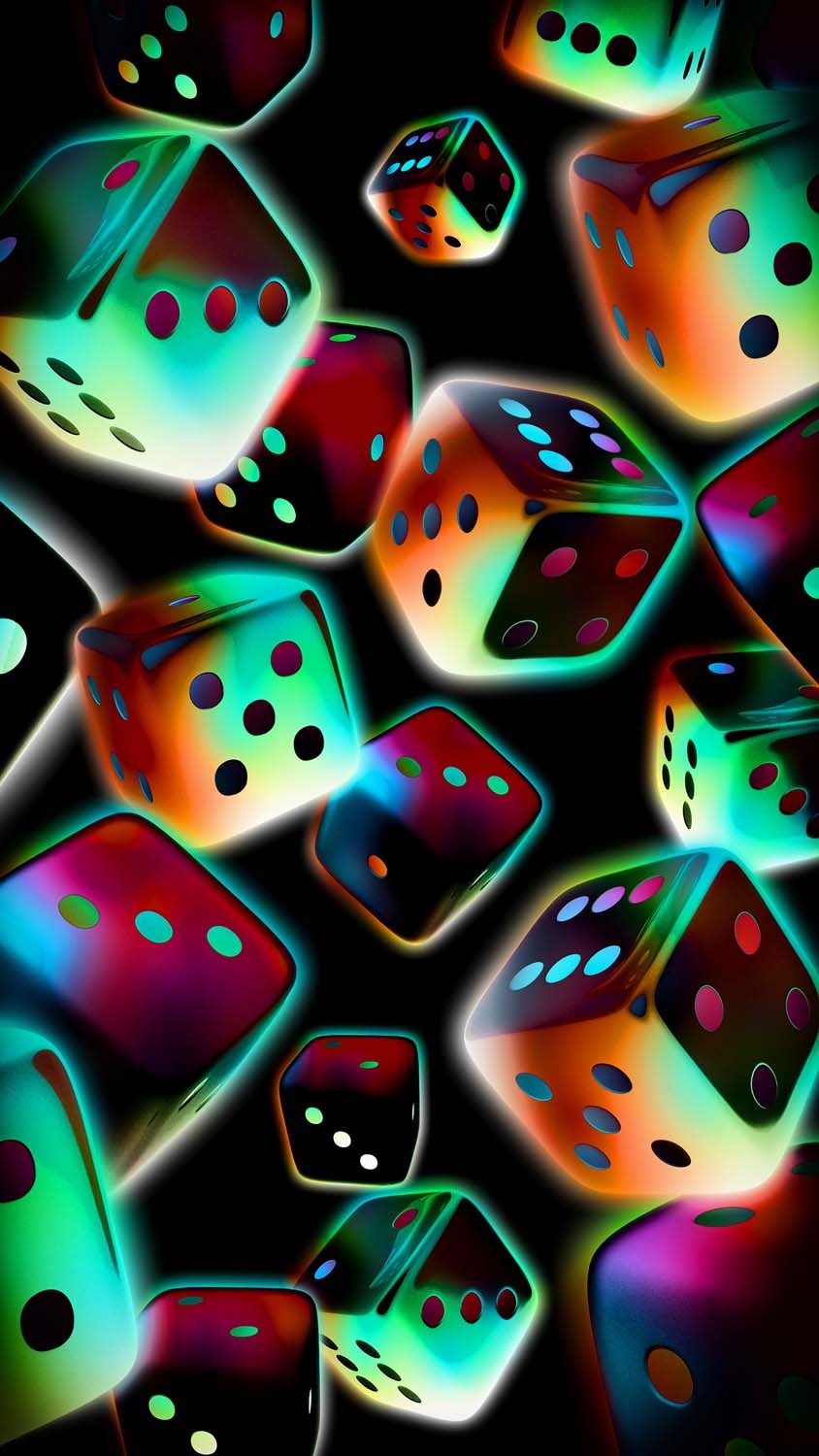 850x1500 Poker Dices Art iPhone Wallpaper HD, Phone