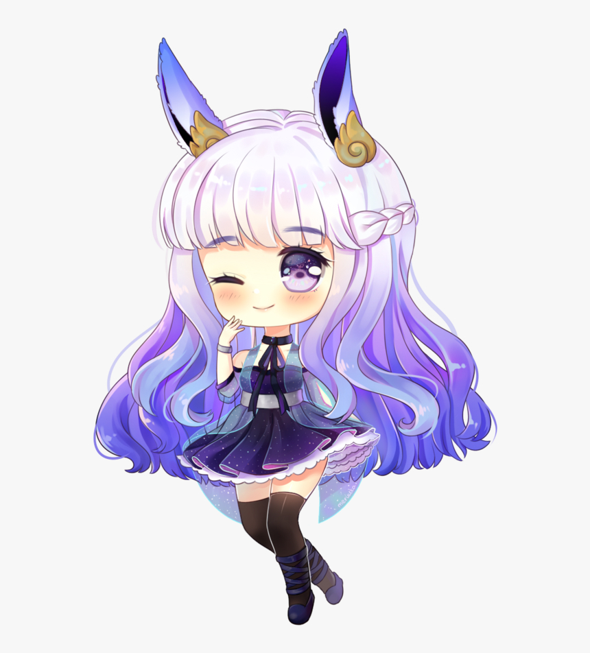 860x960 Roblox Anime Girl With Blue Hair Decal Download Blue And Purple Anime Girls, HD Png Download, Transparent Png Image, Phone