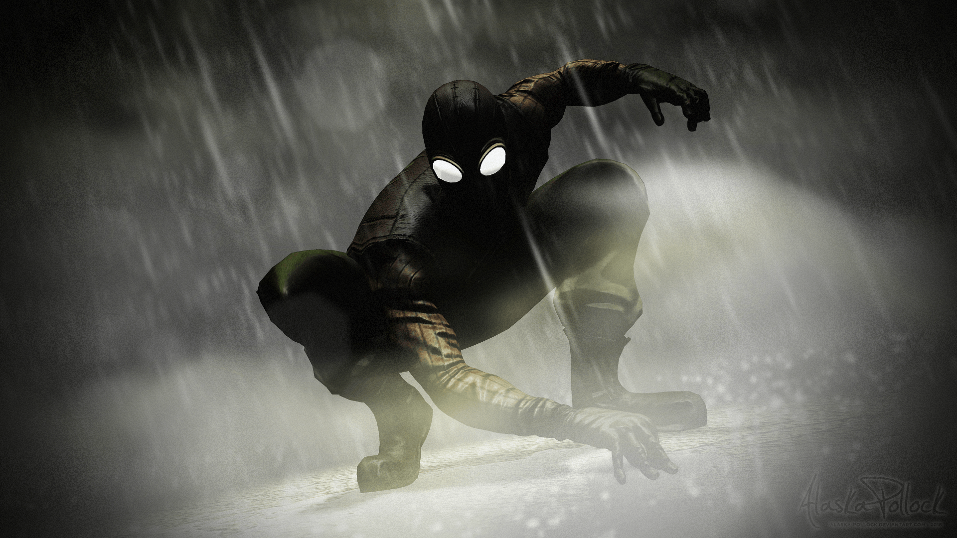 1920x1080 Spider Man Noir: Remastered By Alaska Pollock, Desktop