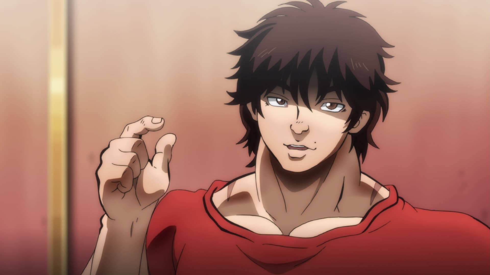 1920x1080 Download Baki Hanma In Red Shirt Wallpaper, Desktop