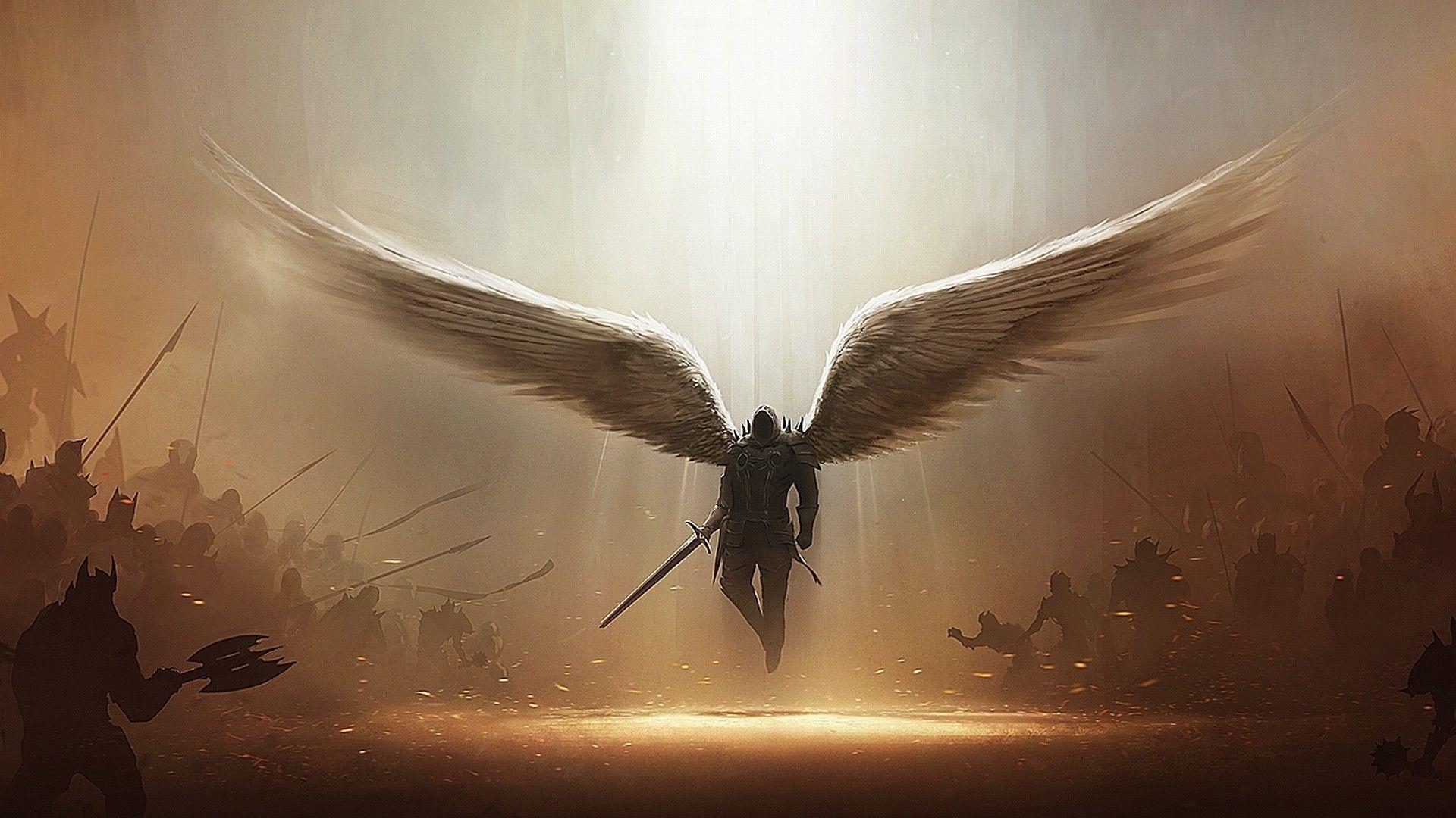 1920x1080 Winged Warrior Wallpaper, Desktop