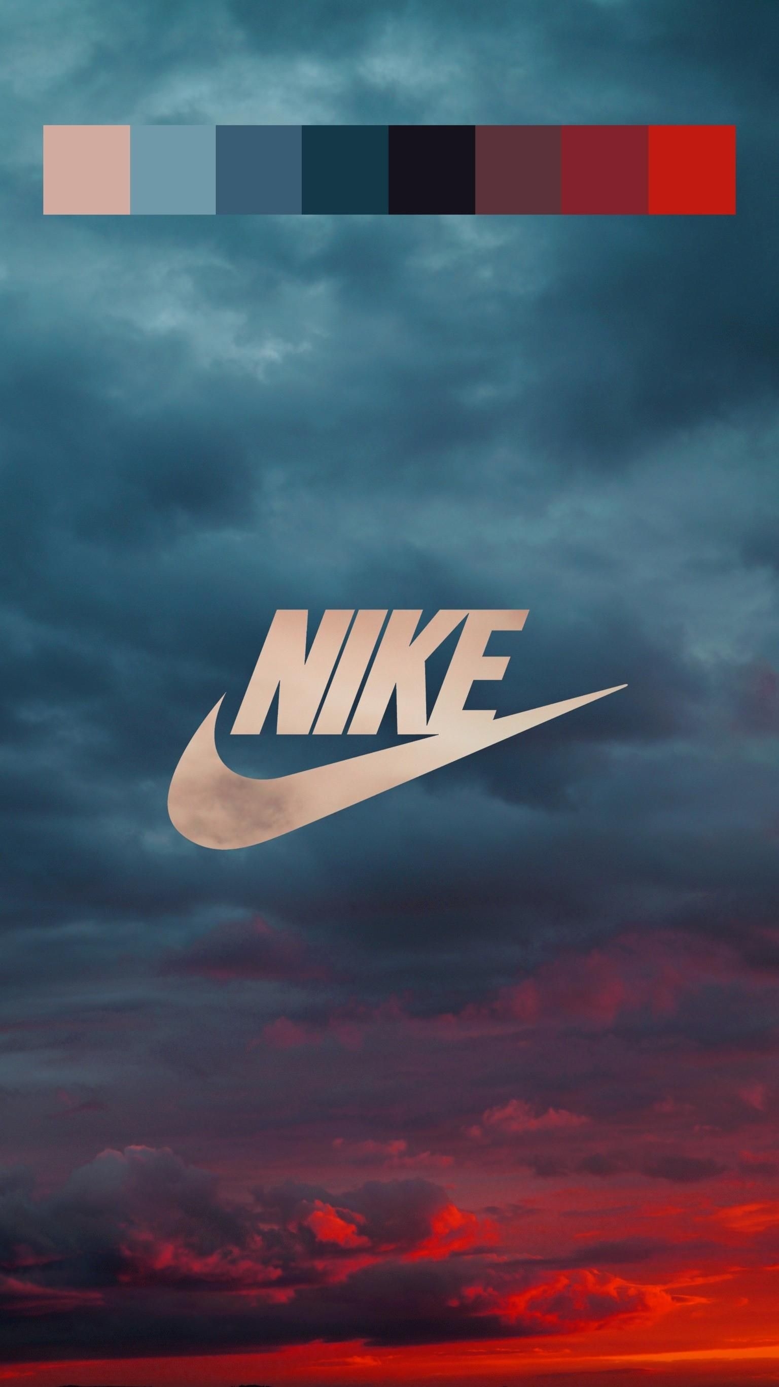 1540x2740 Blue Nike Wallpaper, Phone