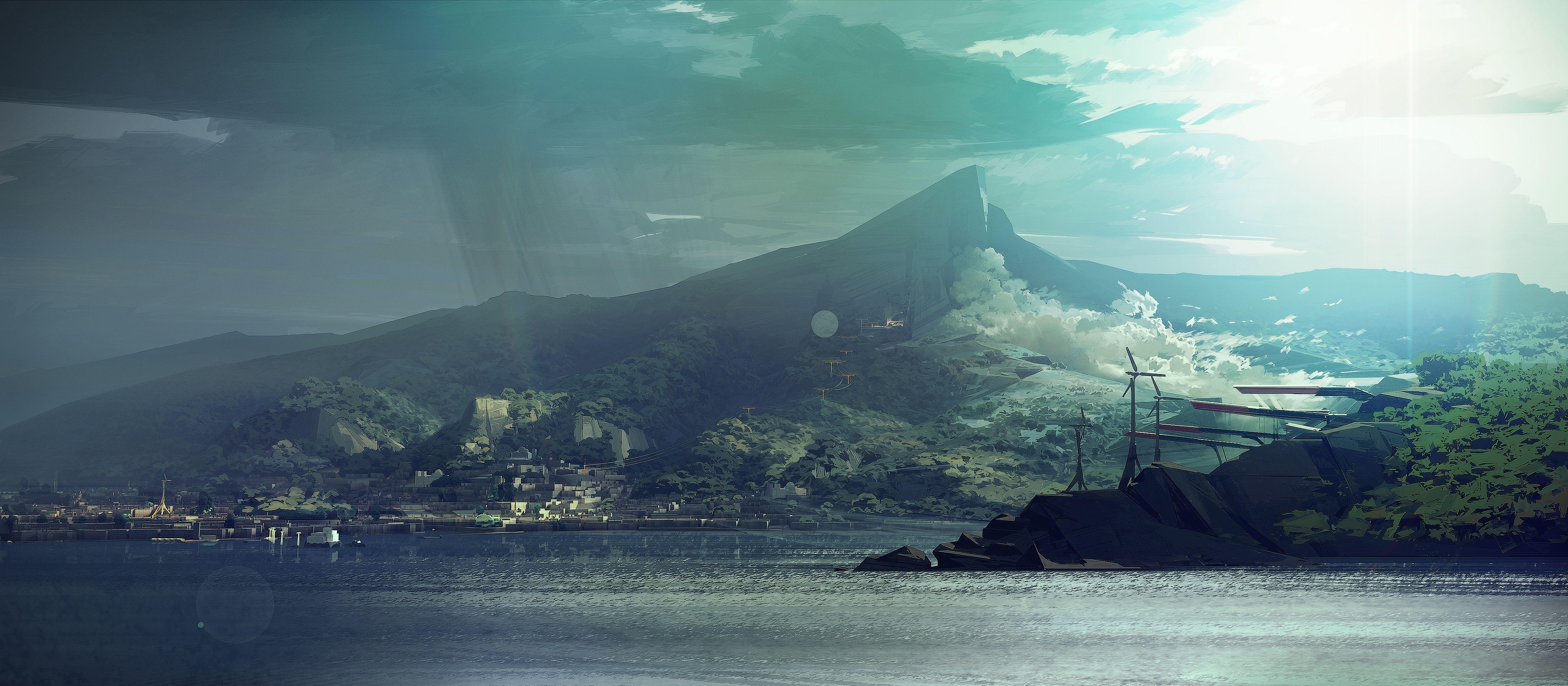 6000x2630 Dishonored 2 Full HD Wallpaper and Backgroundx1200, Dual Screen