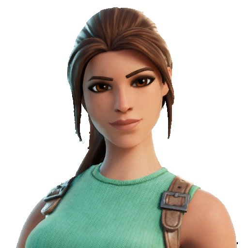 520x520 Lara Croft Fortnite wallpaper, Phone